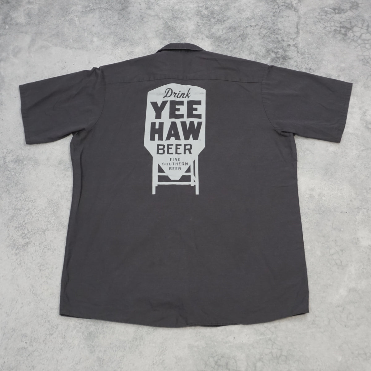 Red Kap Yee Haw Beer Graphic Work Shirt