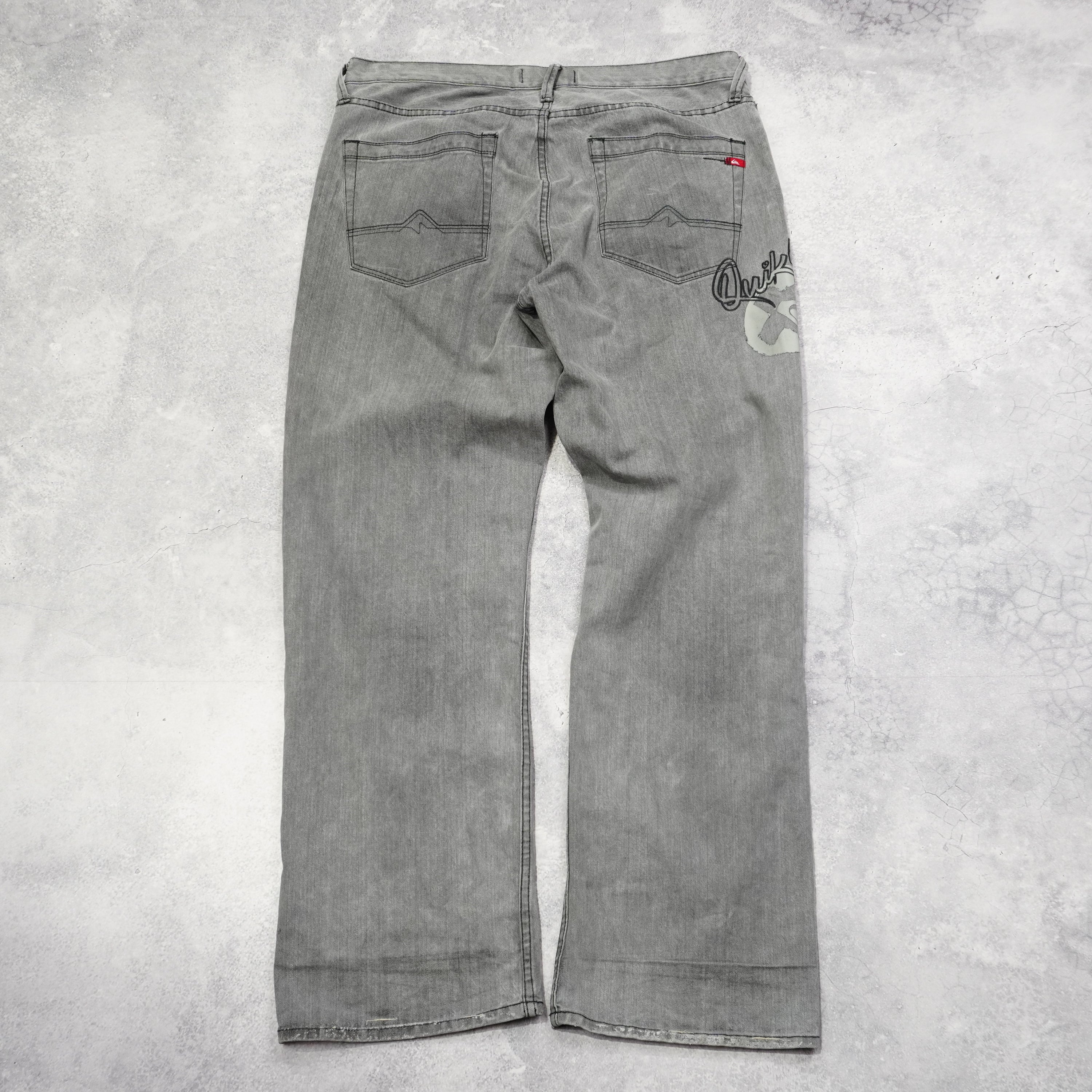 2000s Quiksilver Boot Cut Jeans Loose Fit