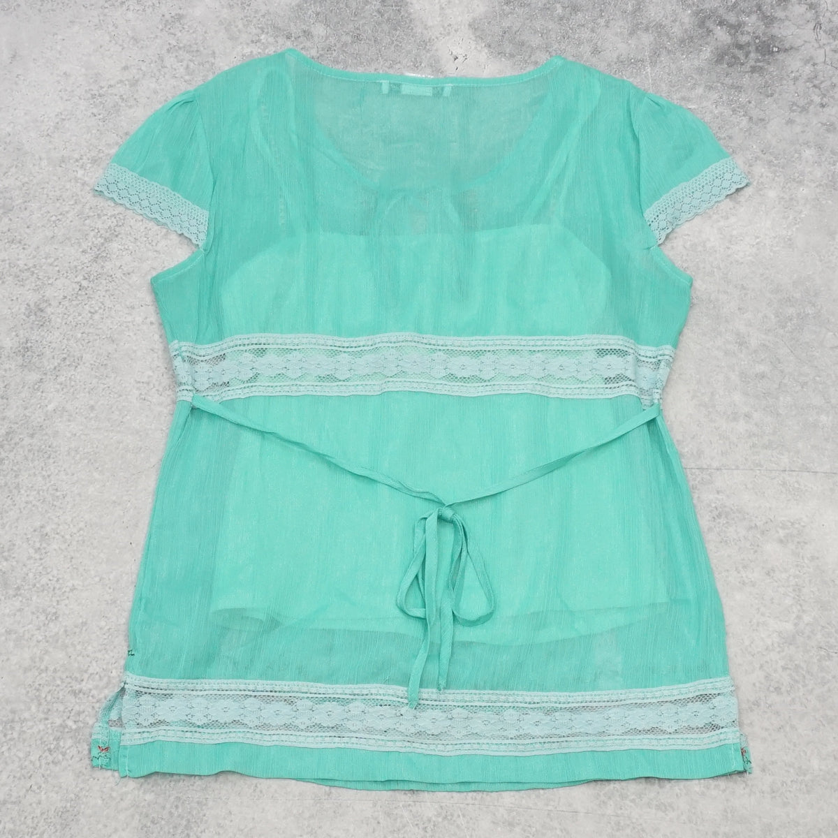 New Channel Lace Embroidered Tassel Blouse