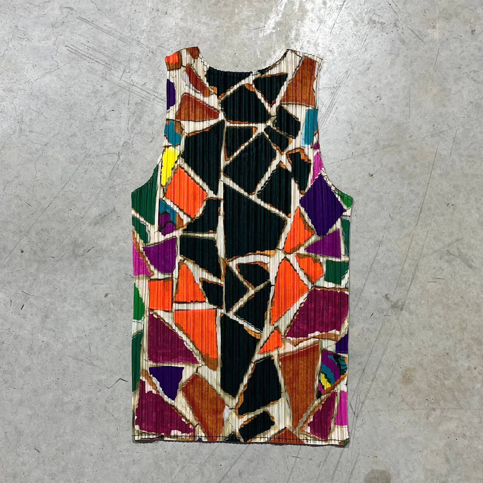 Issey Miyake Patterned Tank Top