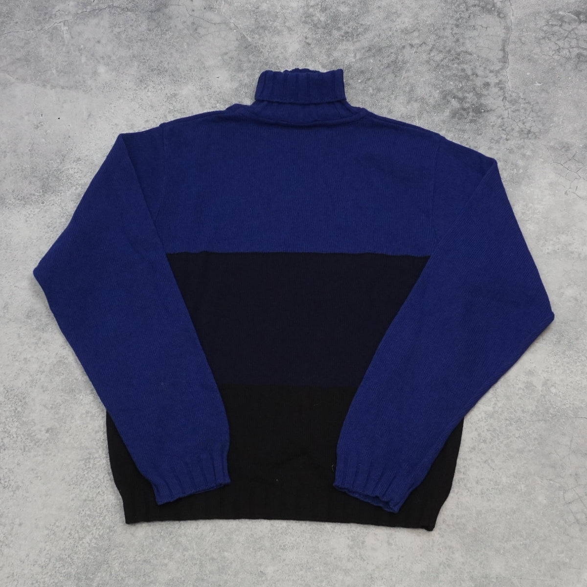 90s Versace Jeans Couture Colour Block Roll Neck Sweater