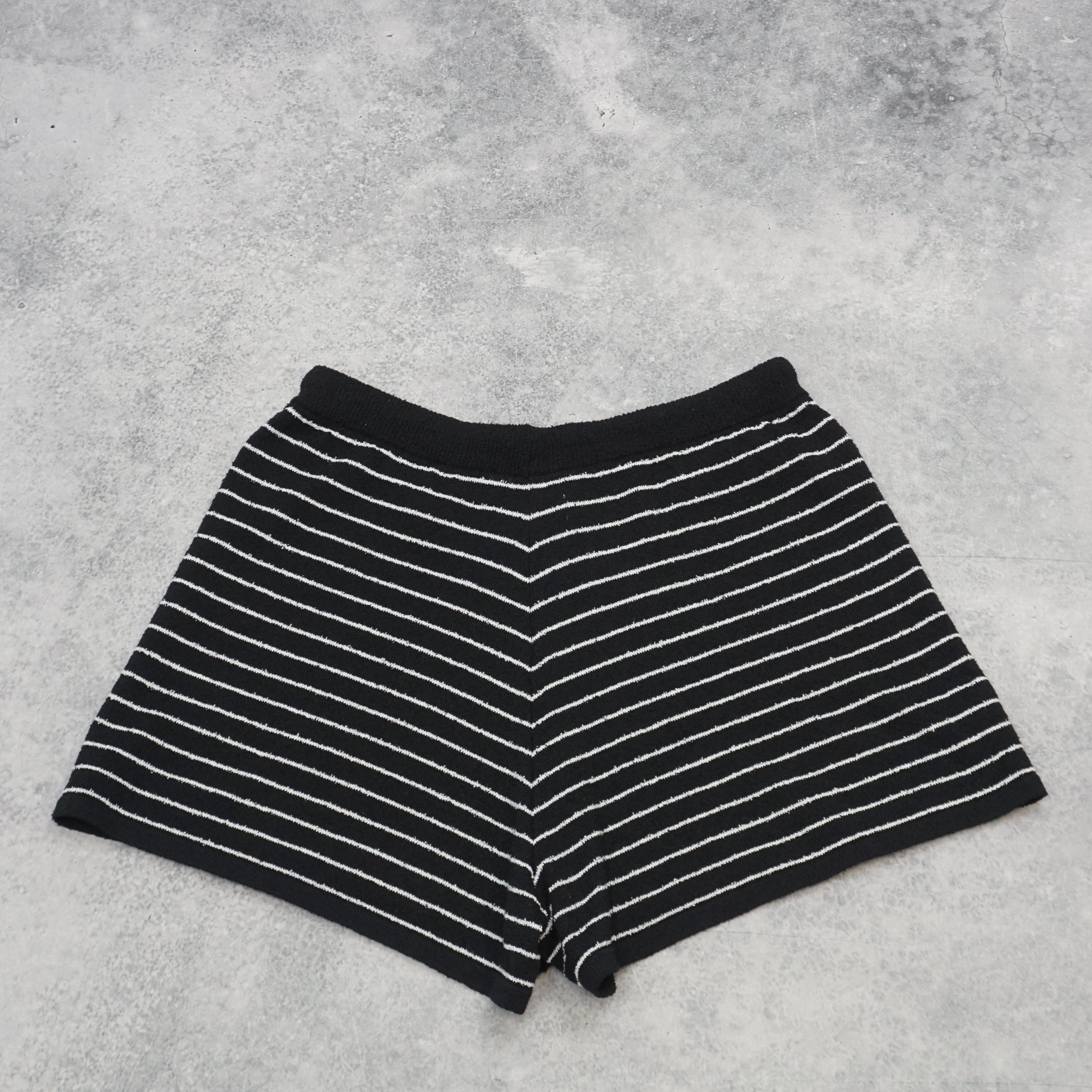 Nudelucy Striped Knit Shorts