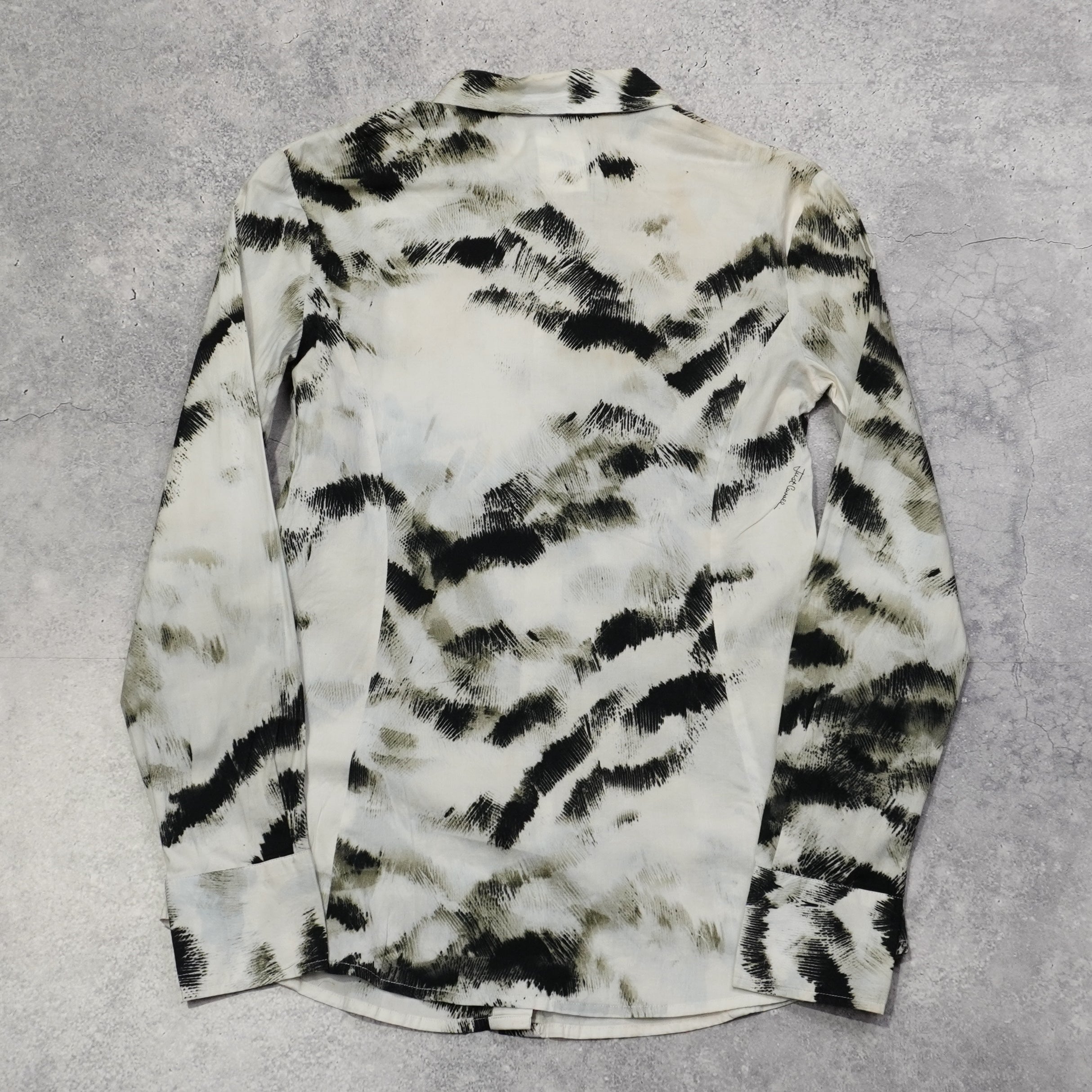 2000s Just Cavali Animal Print Button Up