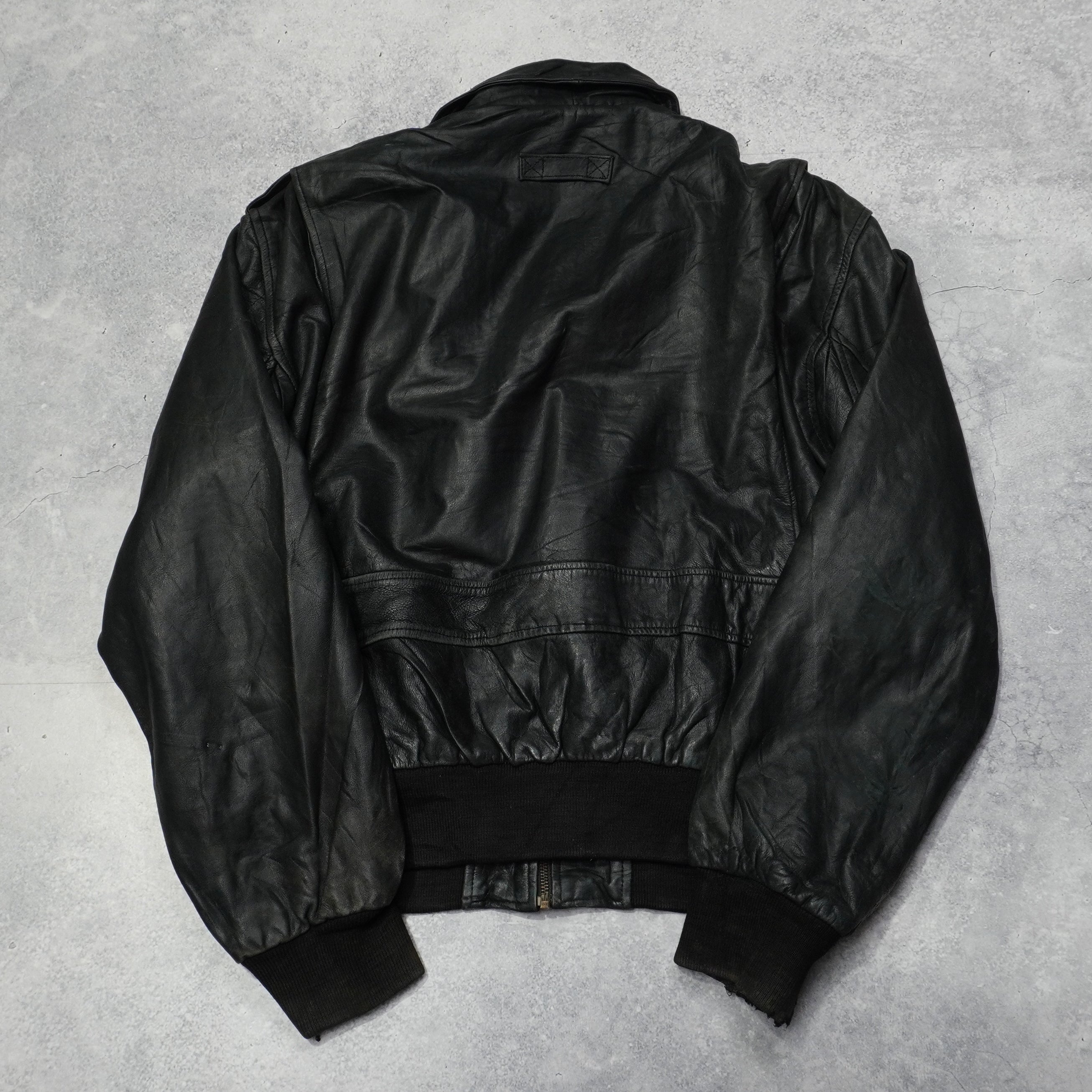 90s Giorgio Aviator Leather Jacket