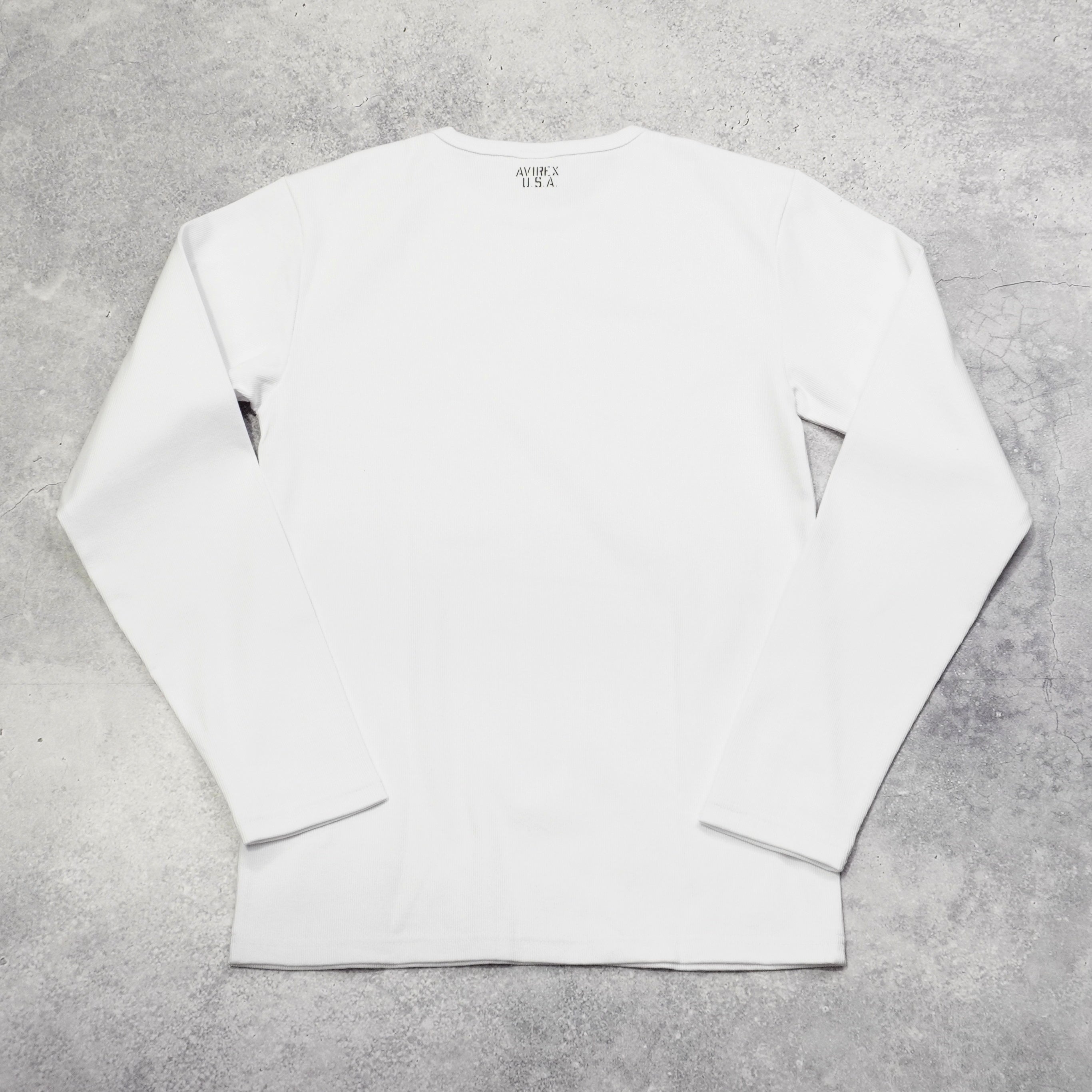 Avirex Ribbed Long Sleeve T-Shirt