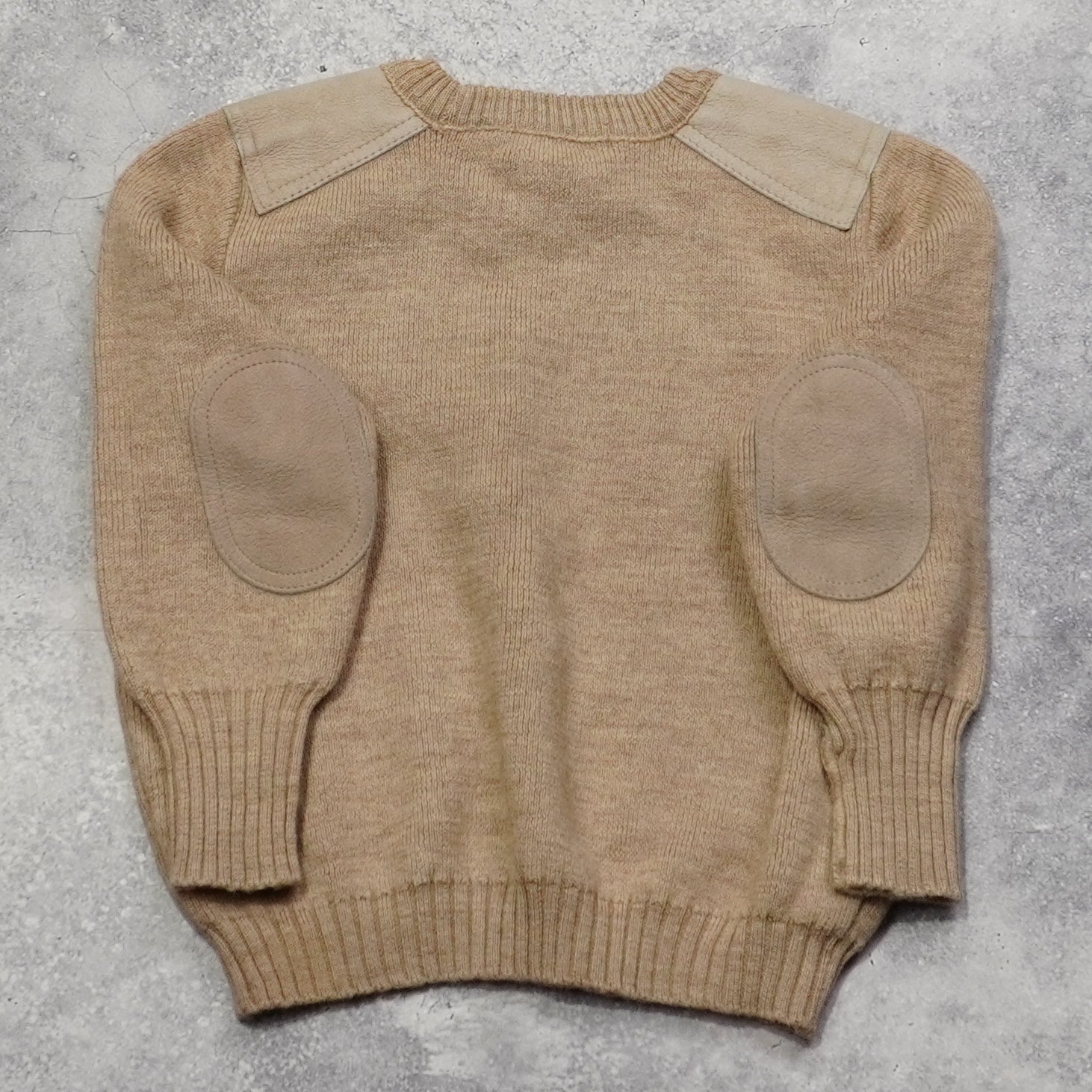 90s Burberry Elbow Patch Knit