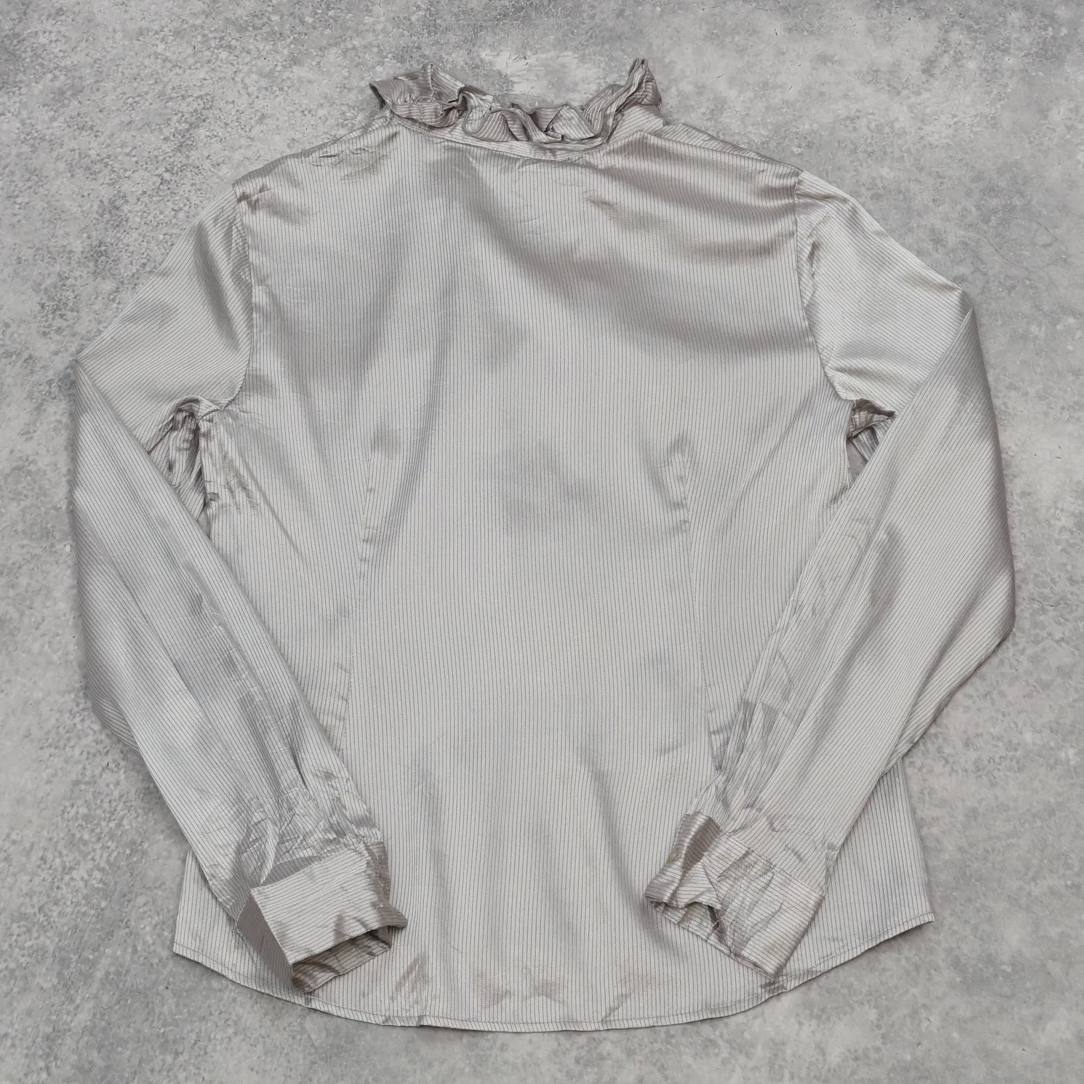 2000s Espritmur Ruffled Detail Button Up