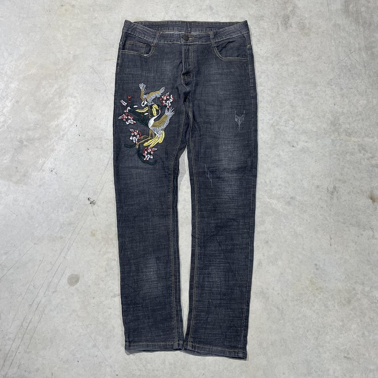 2000s Embroidered Jeans