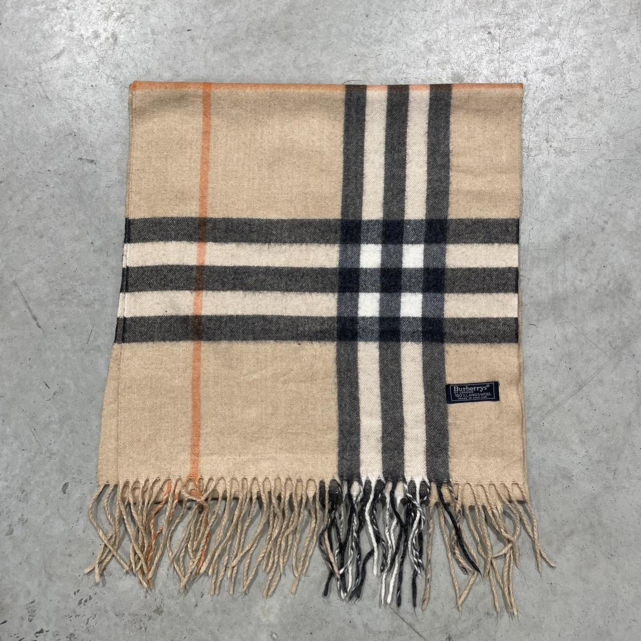 90s Burberrys Check Pattern Scarf