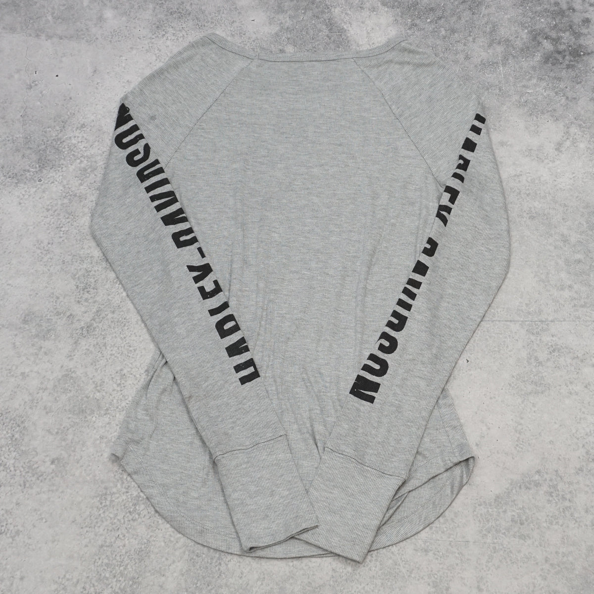 Harley Davidson Ribbed Graphic Top Long Sleeve