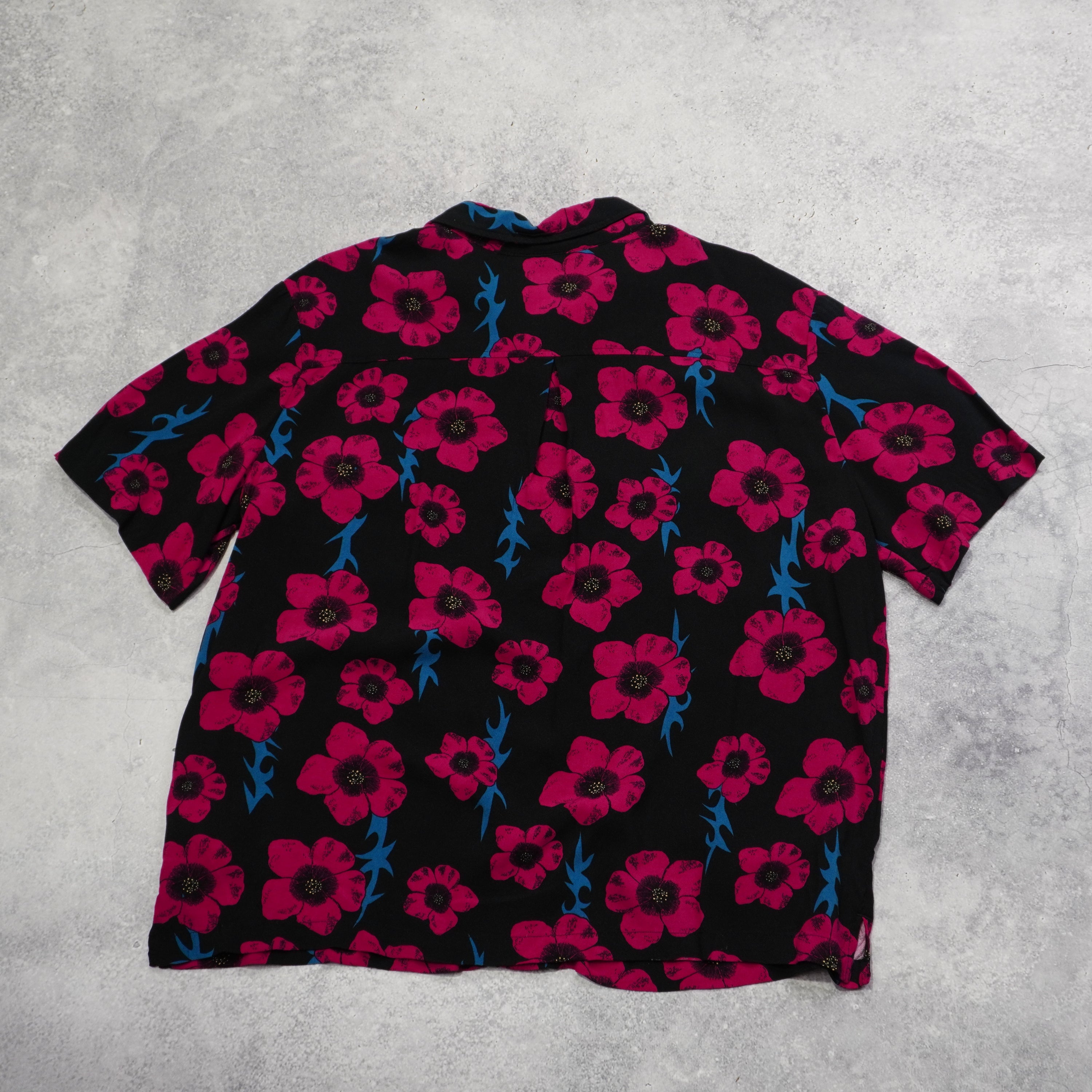2000s Quiksilver Floral Print Button Up