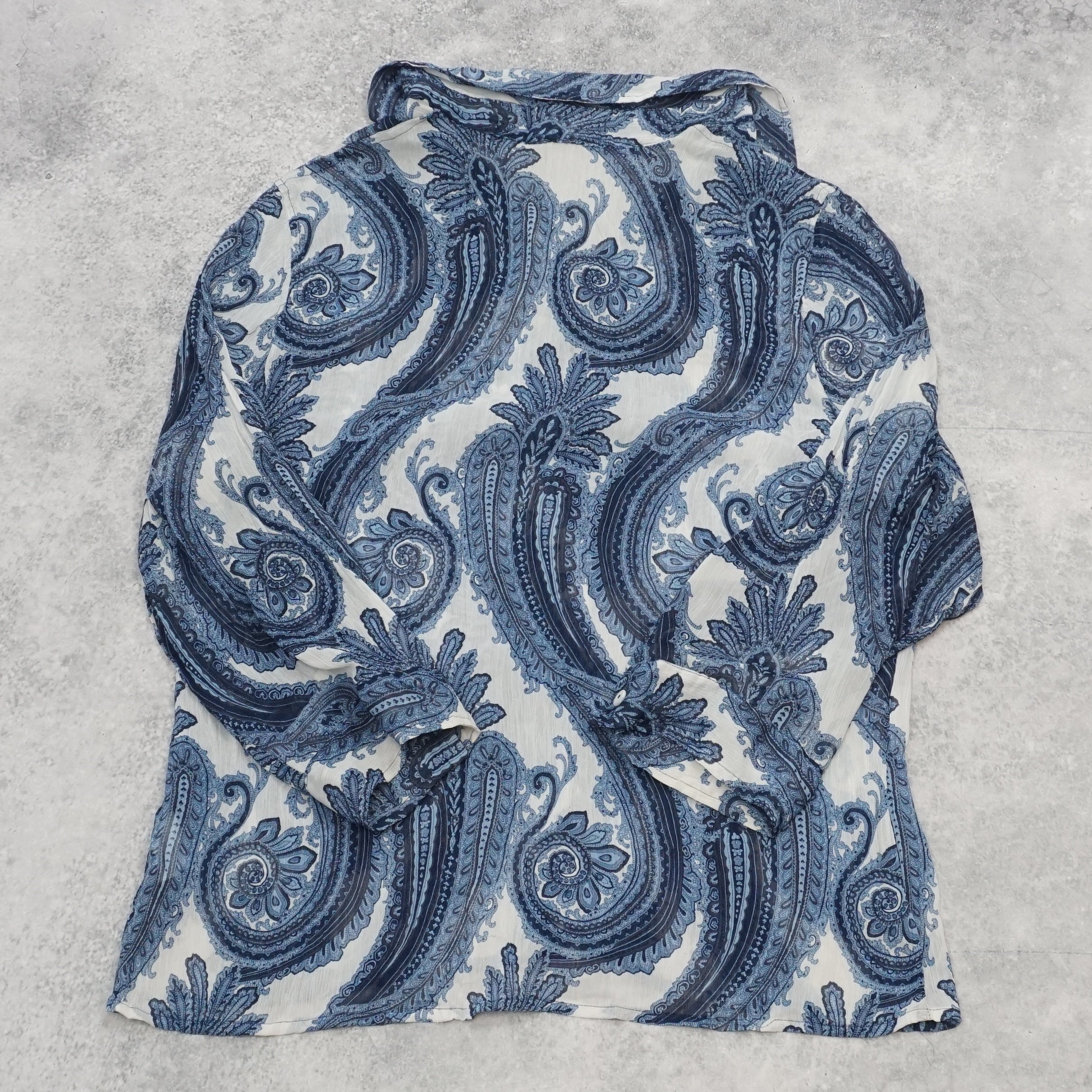 2000s Katies Paisley Print Button Up