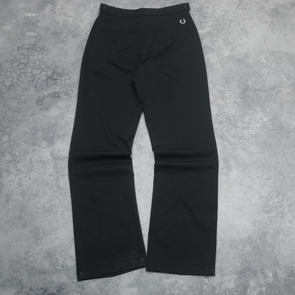 Fred Perry Tailored Black Pleated Pants