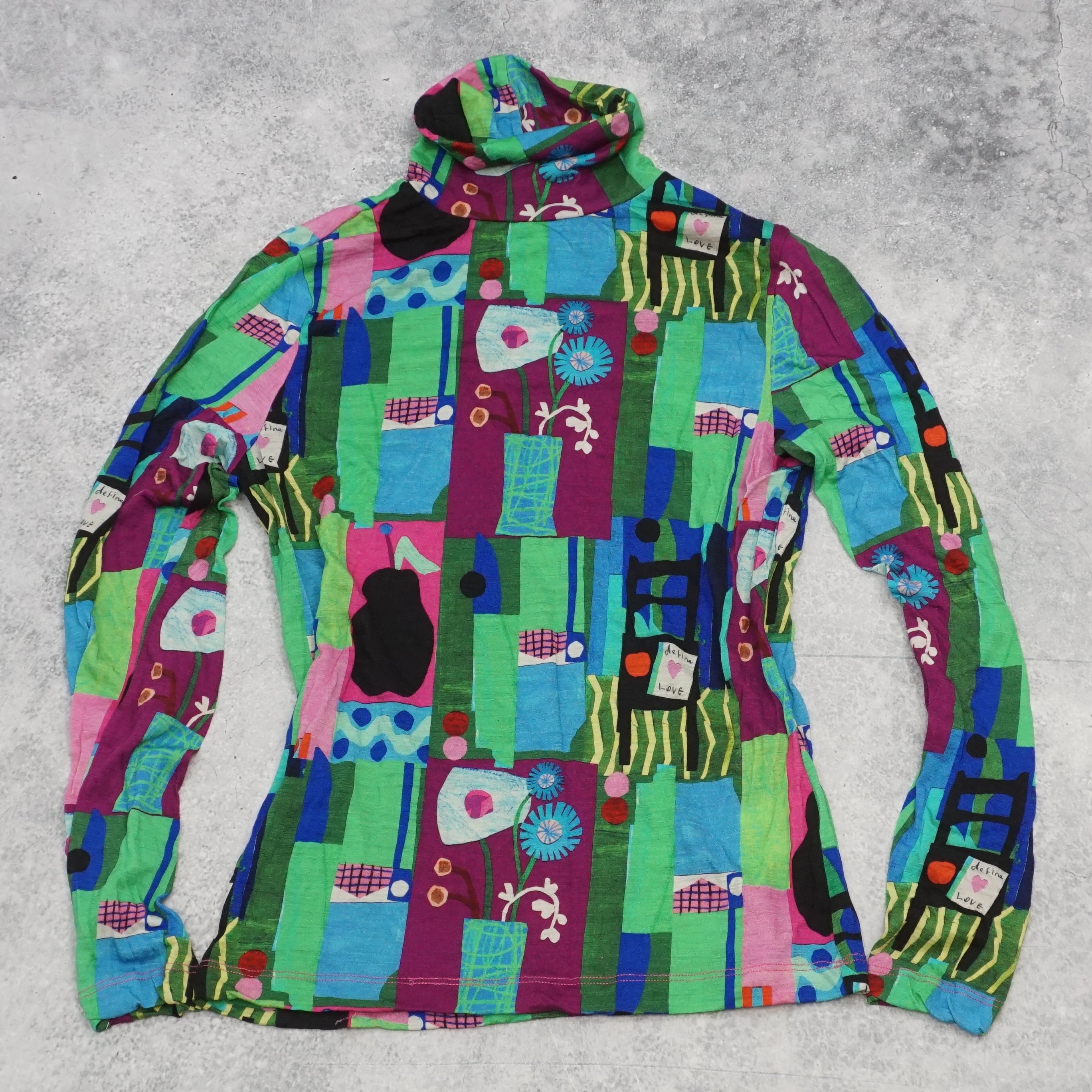 2000s Gorman Graphic Patterned Quarter Zip