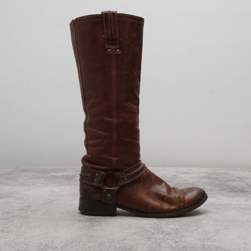 Frye Harness Leather Tall Boots