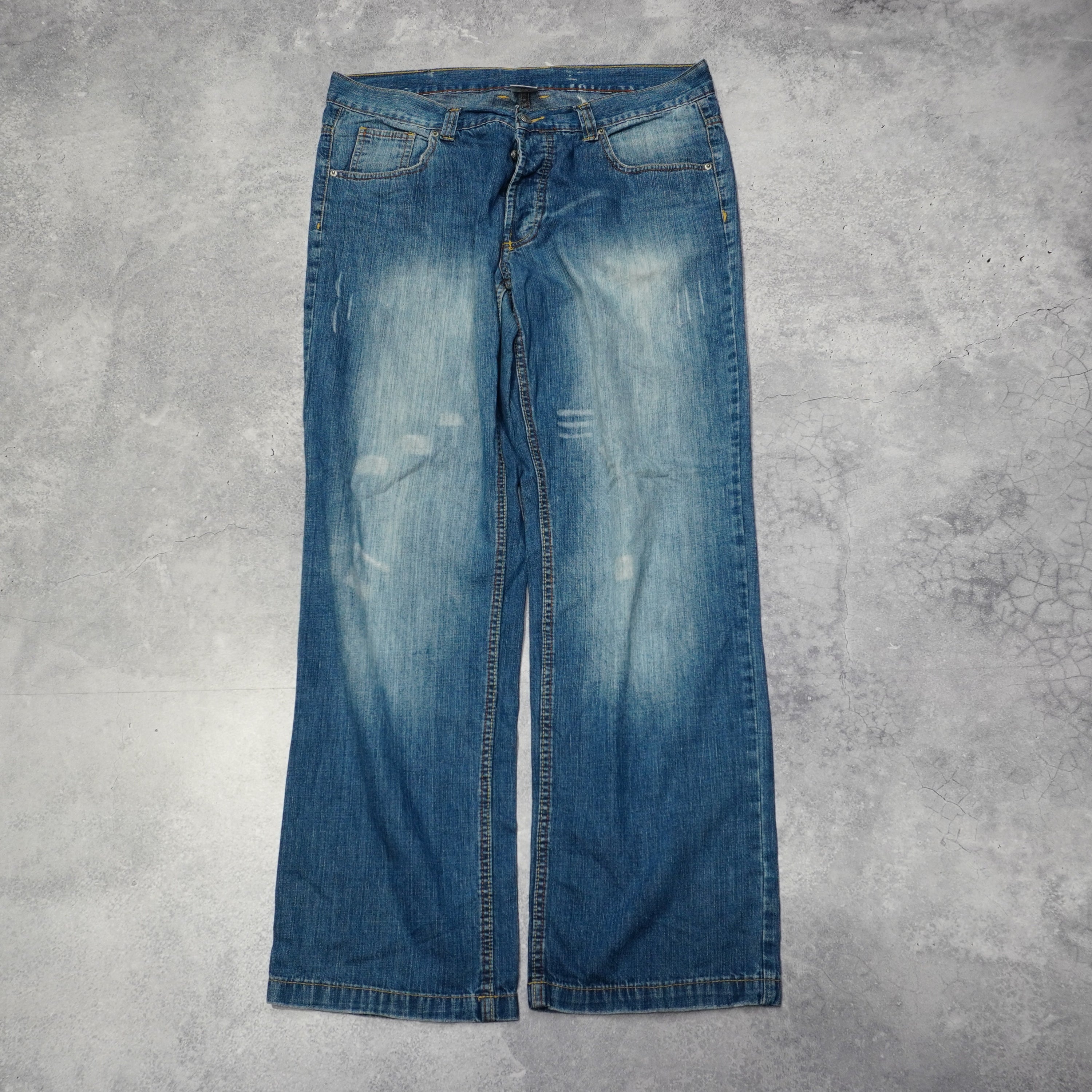 2000s Back Print Jeans