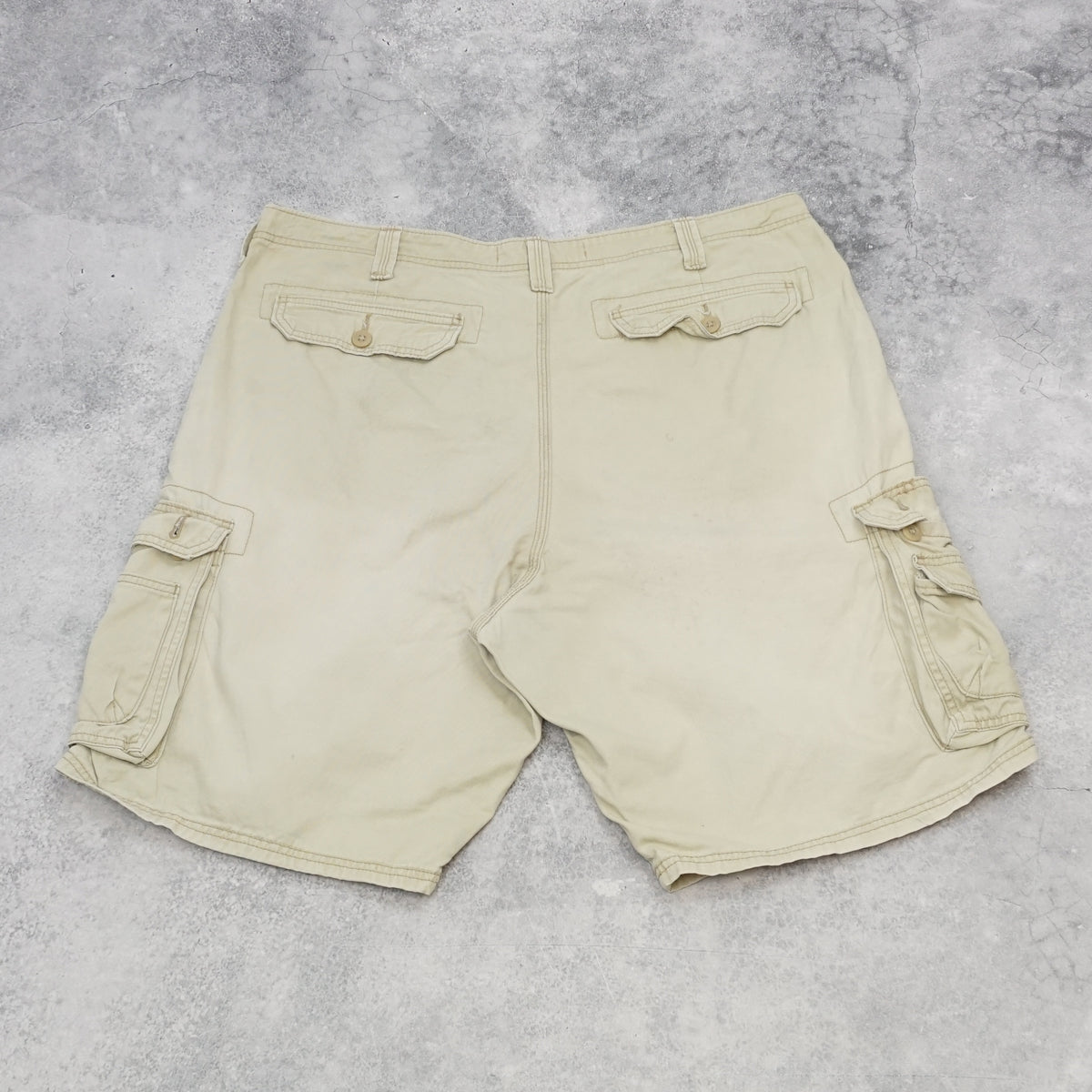 2000s Lee Dungarees Khaki Utility Cargo Shorts