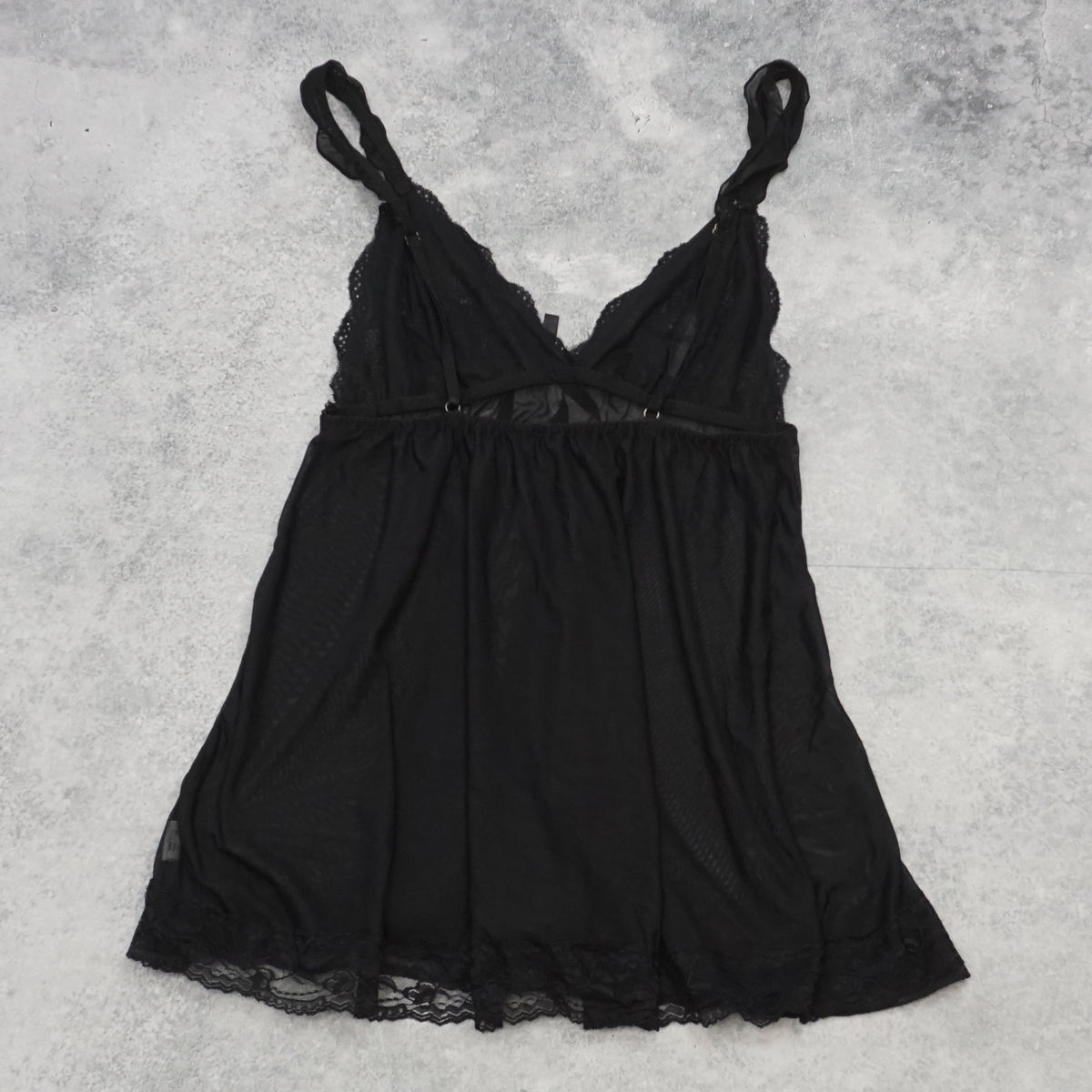 2000s Lace Trim Satin Bow Cami Top