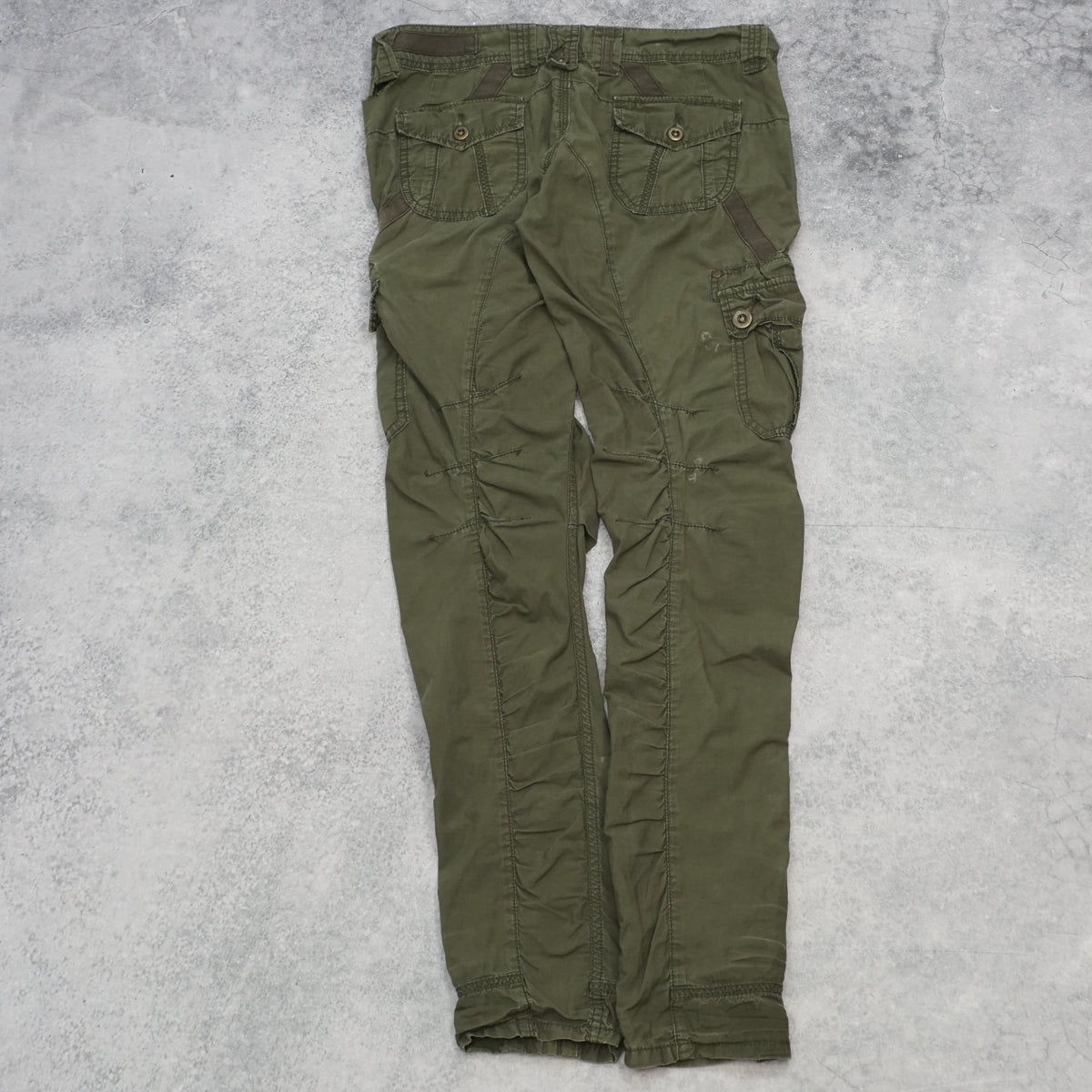 2000s Charlotte Russe Olive Utility Slim Cargo Pants