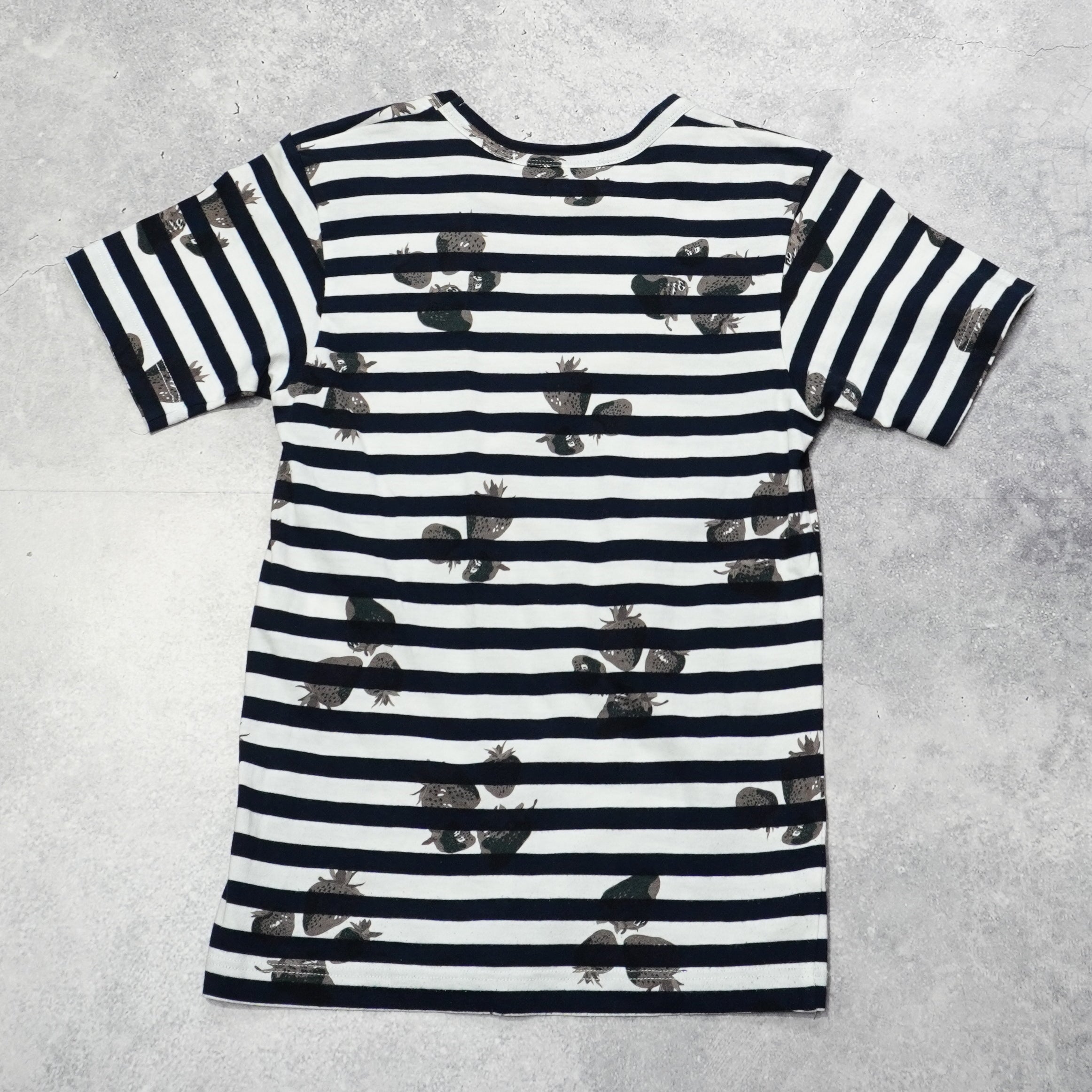 Comme Des Garçons Striped Graphic T-Shirt