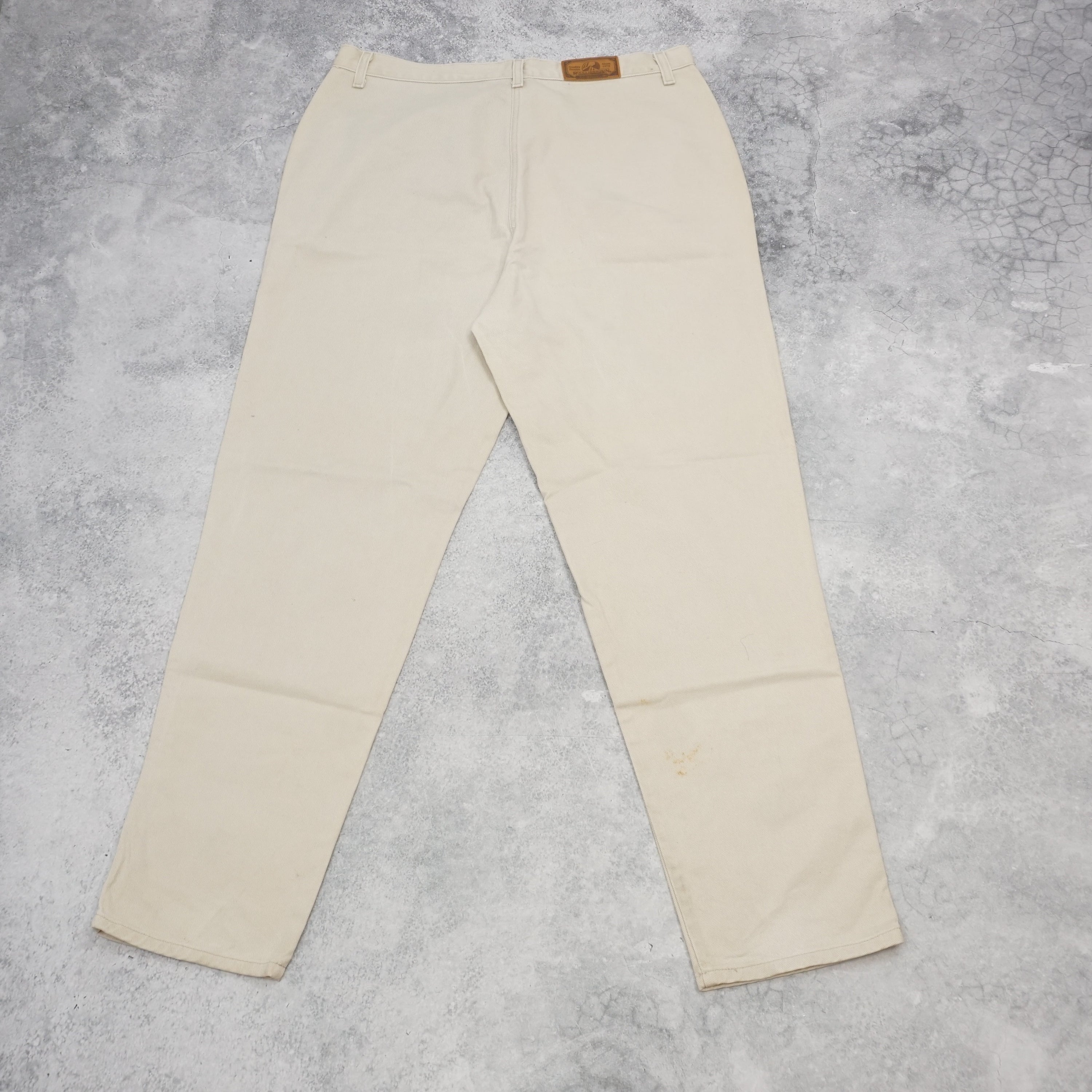 90s Rocky Mountain Clothing Co Cream Straight Leg Pants