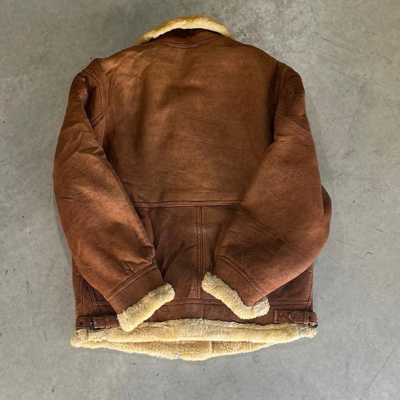 90s Faux Fur Leather Jacket