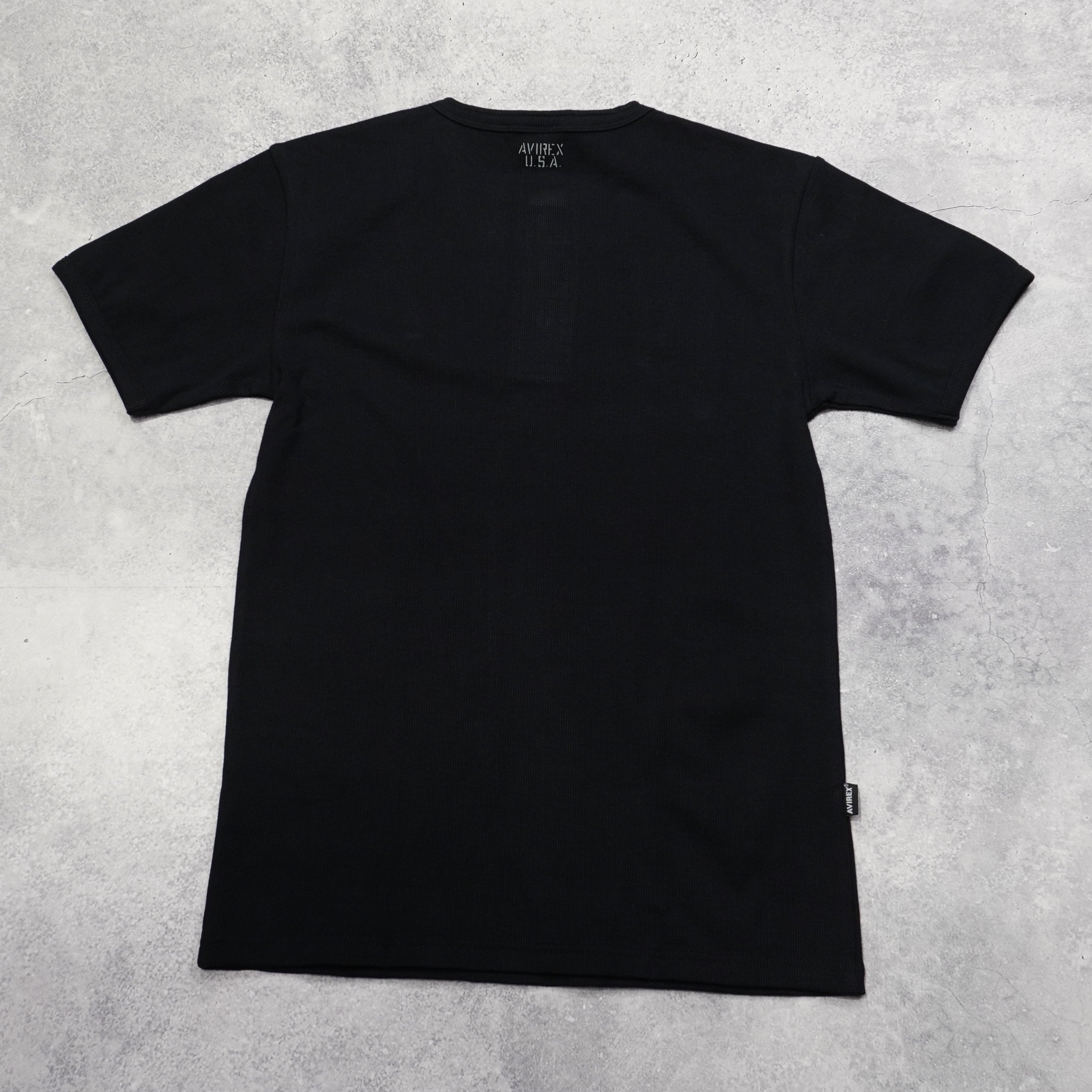 Avirex Ribbed Henley T-Shirt
