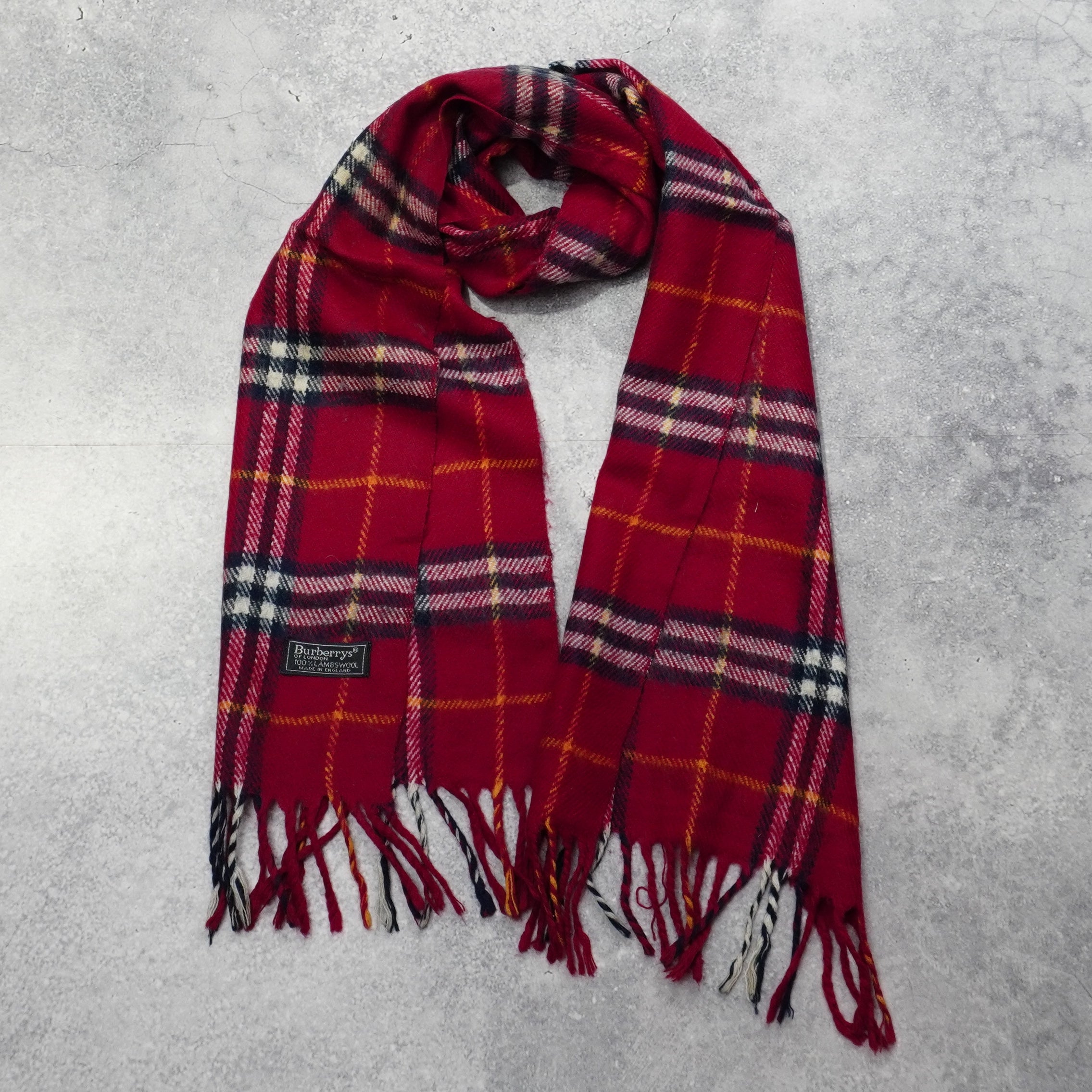 90s Burberry's Wool Scarf