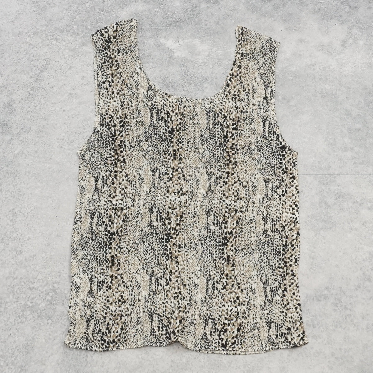 90s E.K Designs Snakeskin Print Top
