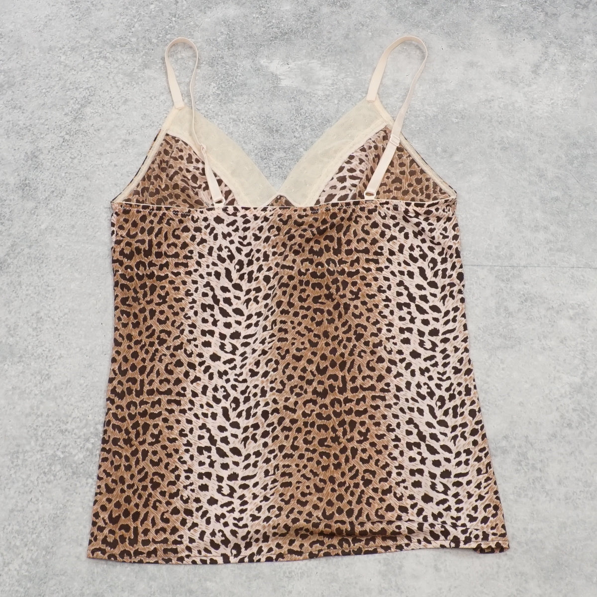 2000s The Bay UnderWear Leopard Print Lace Cami Top