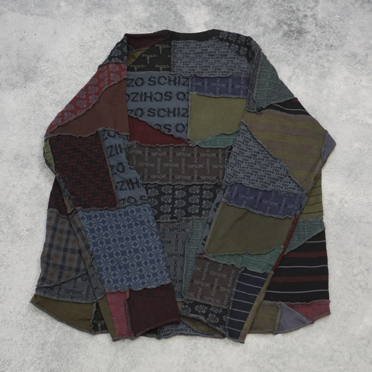 Supreme Jaquard Patchwork Crewneck Jumper