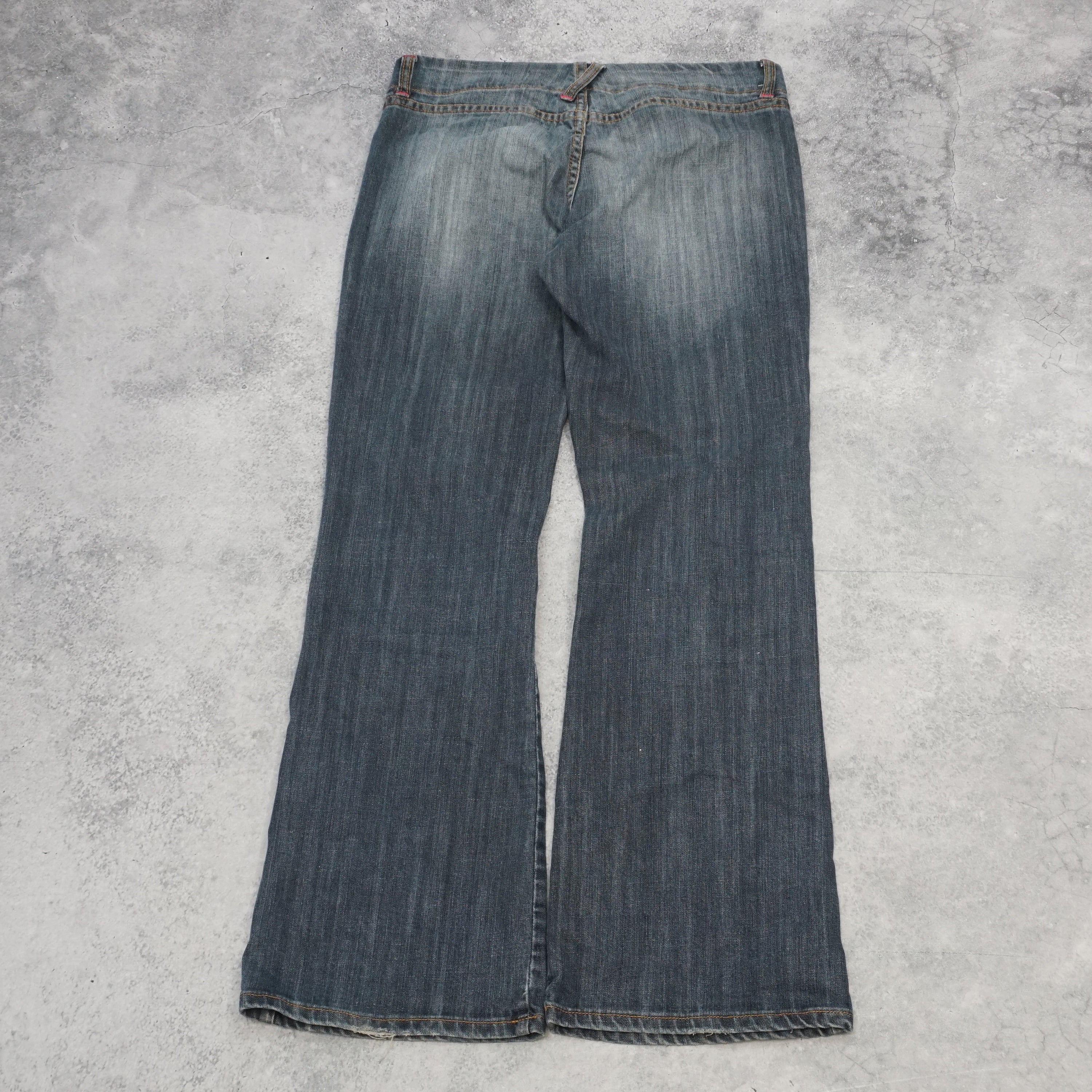 2000s Oviesse Flared Low Rise Jeans