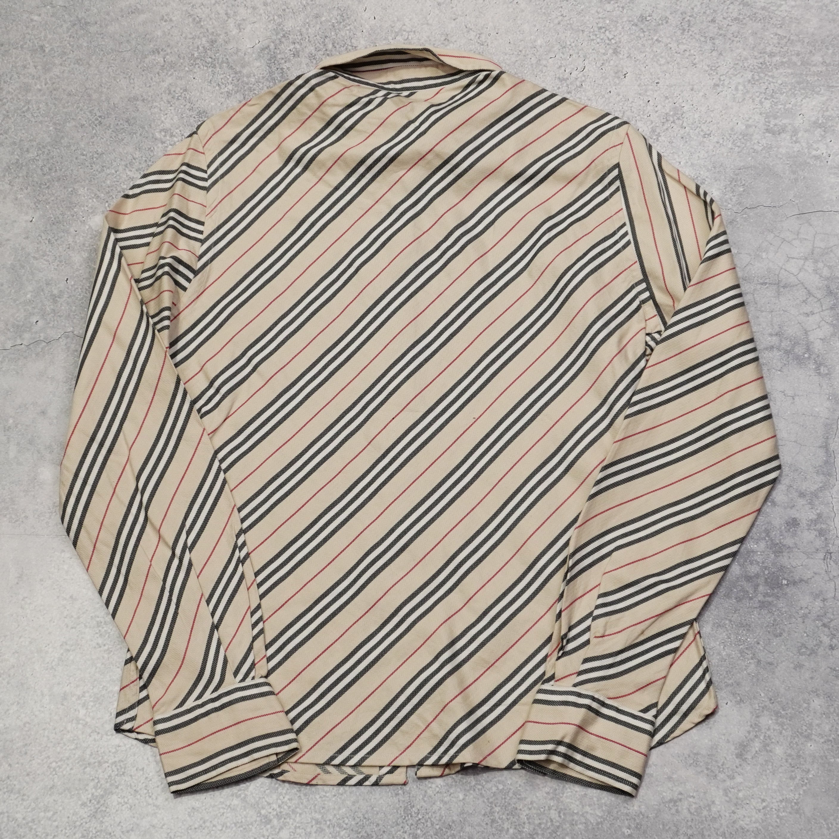 2000s Burberry Striped Button Up
