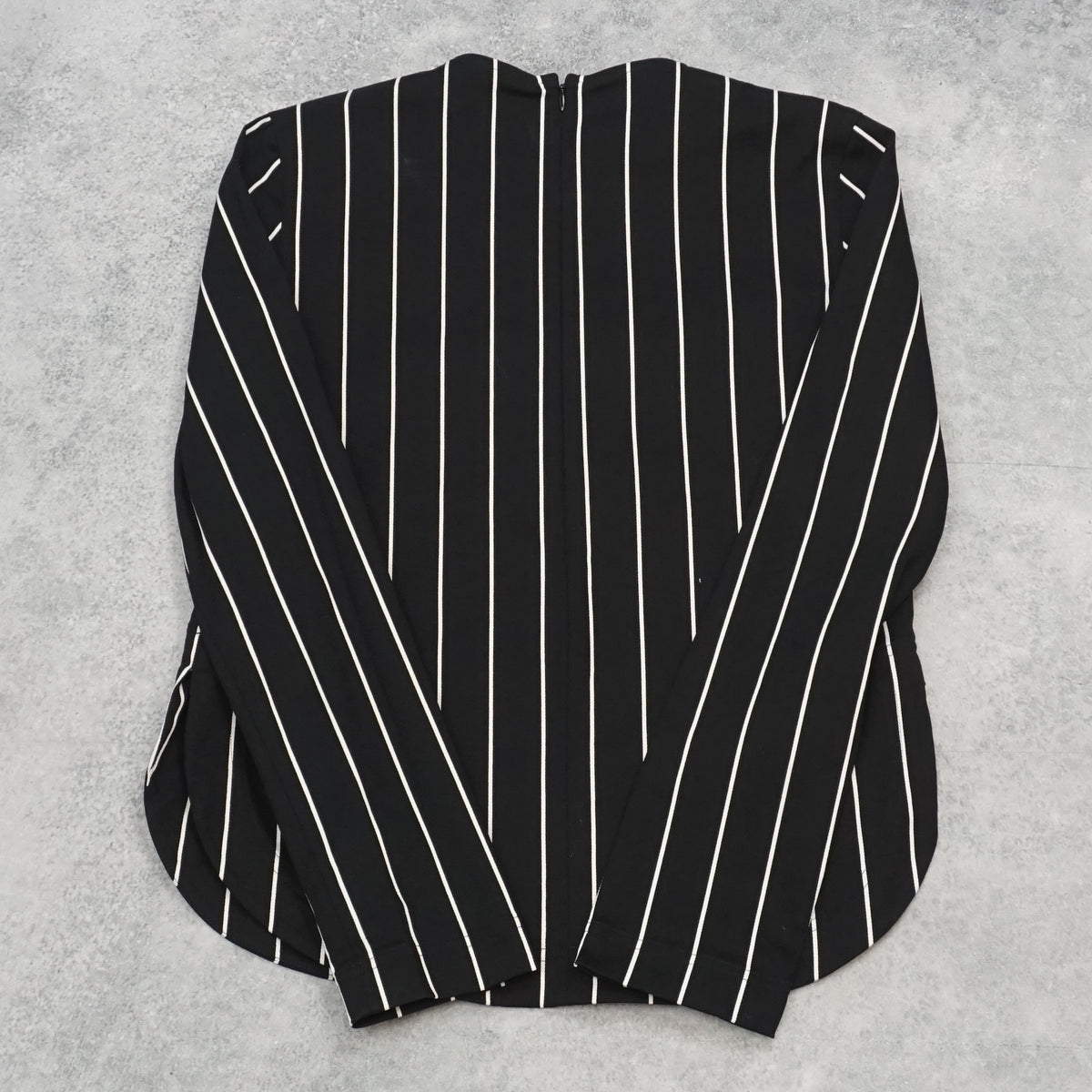 Balenciaga Pinstripe Long Sleeve Top