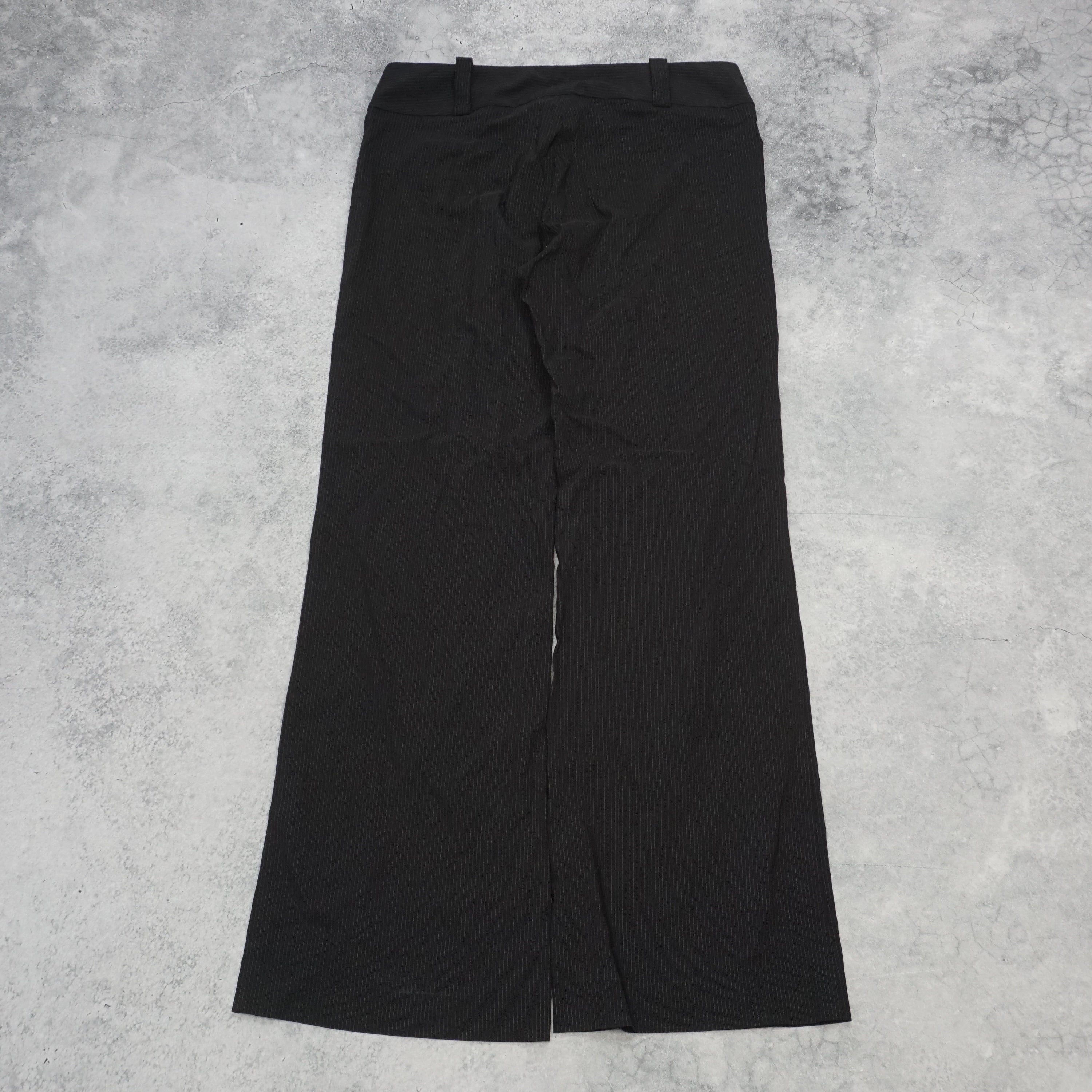 2000s Cue Pinstripe Flare Pants