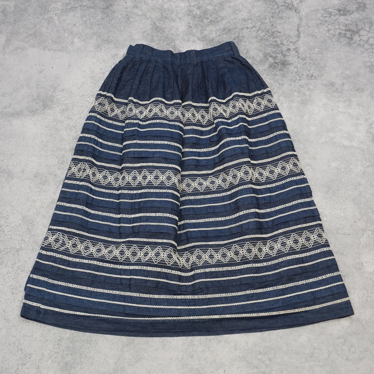 Issey Miyake Embroided Skirt