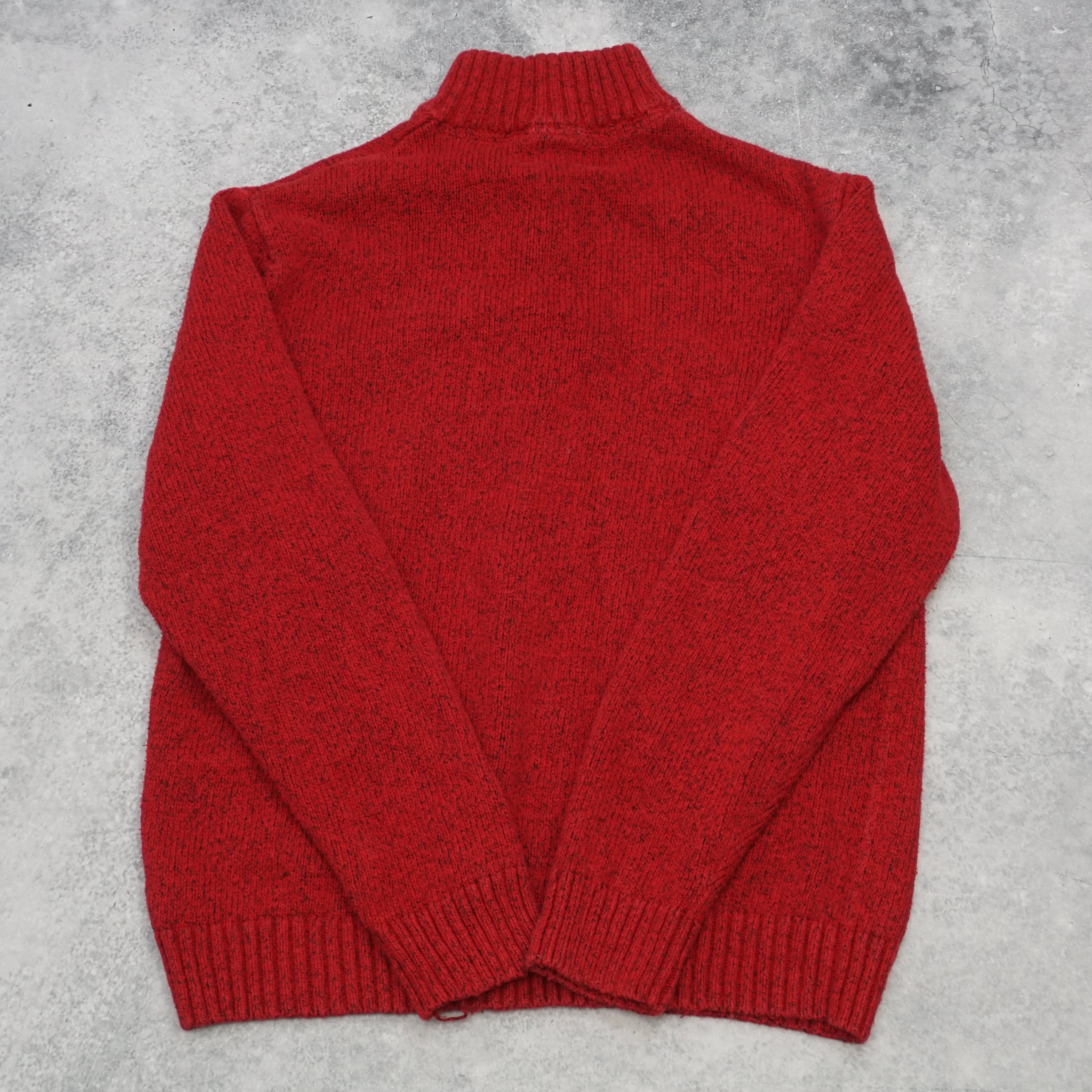 2000s Chaps Knit Quarter Zip Jumper