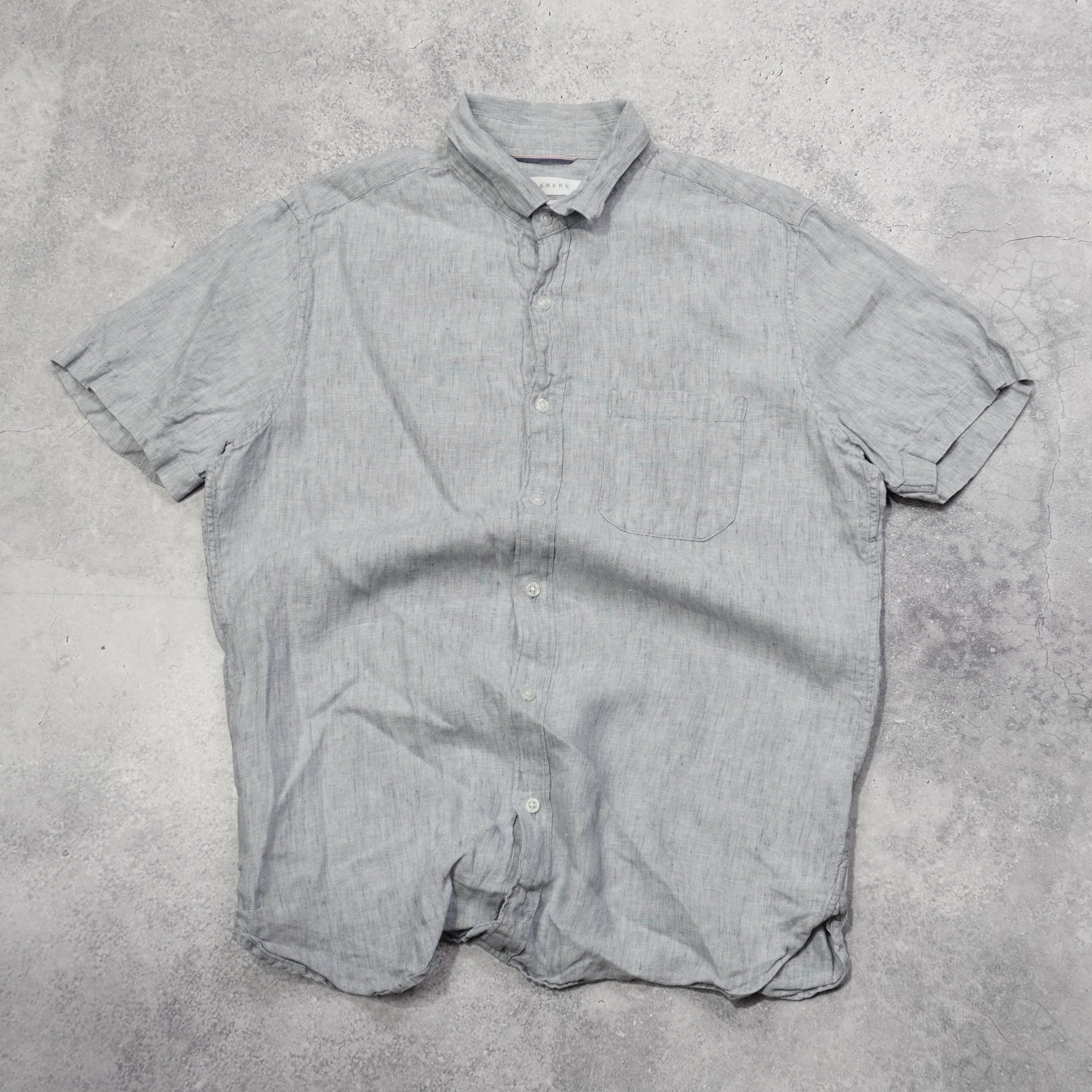 2000s Trenery French Linen Button Up