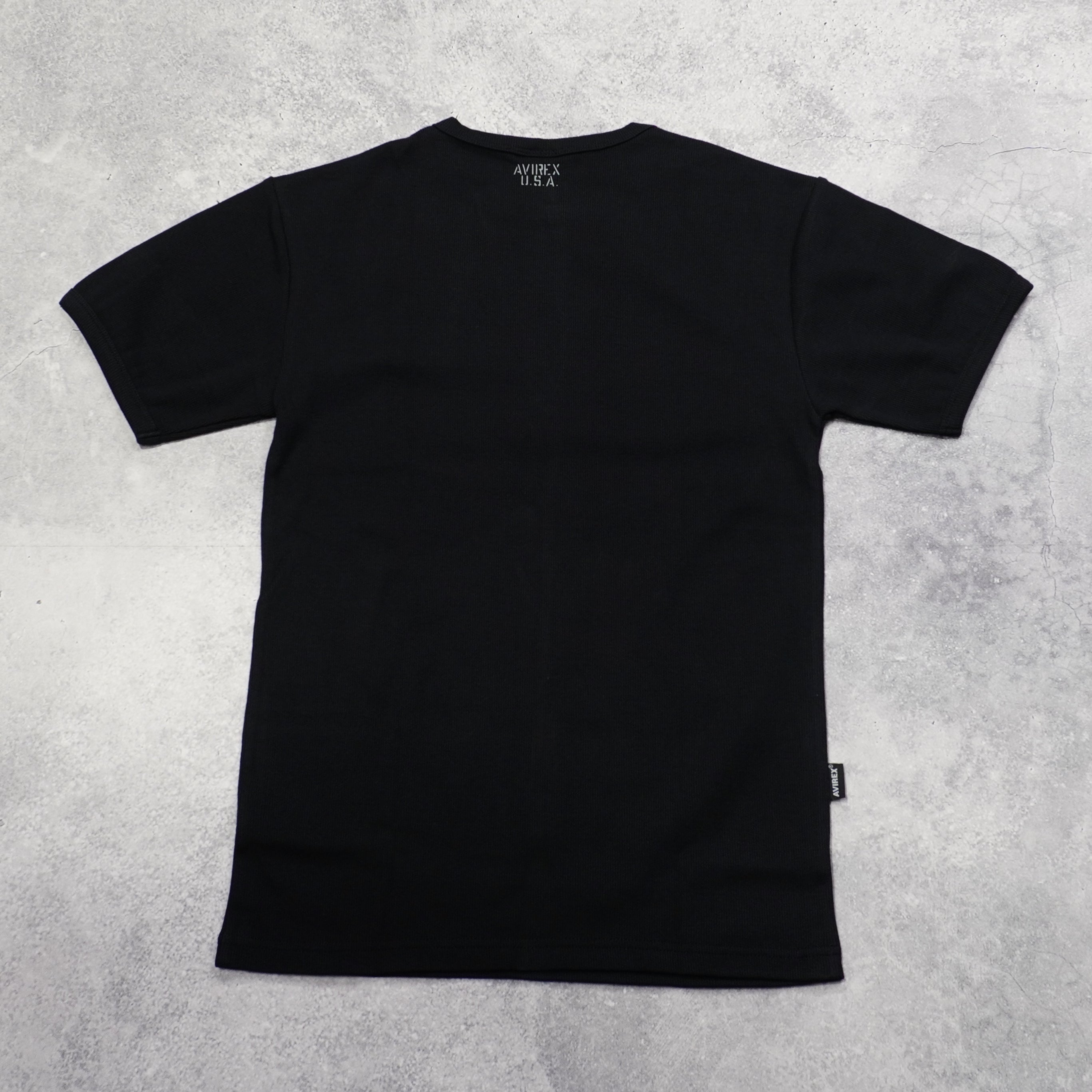 Avirex Ribbed Short Sleeve T-Shirt