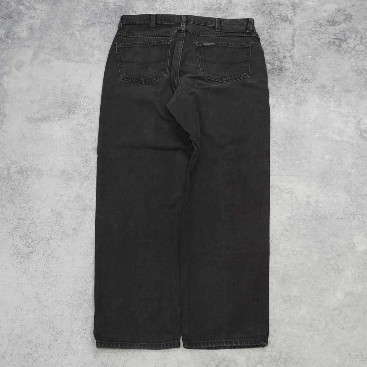90s Harley-Davidson Straight Leg Black Denim Jeans