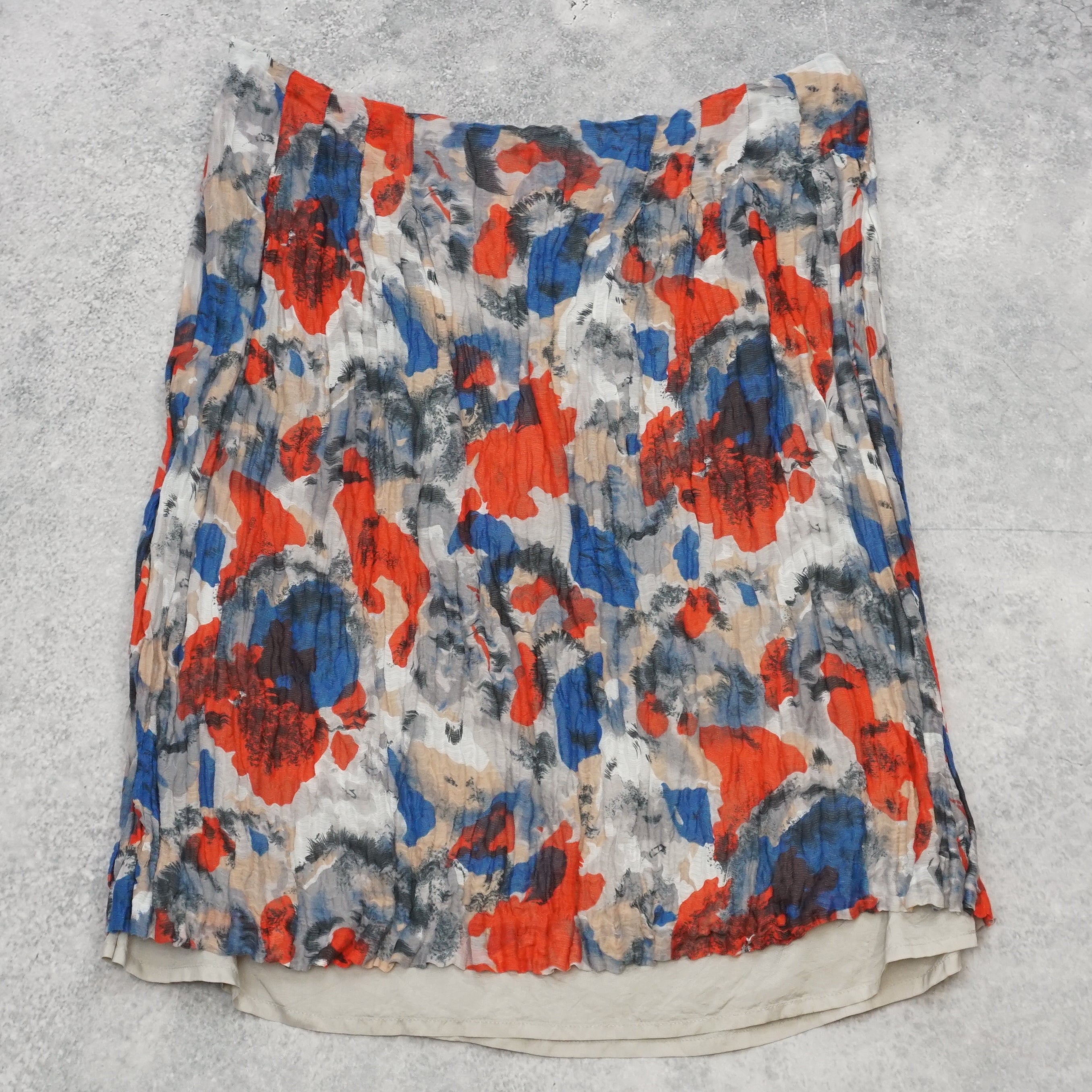David Lawrence Floral Print Mini Skirt