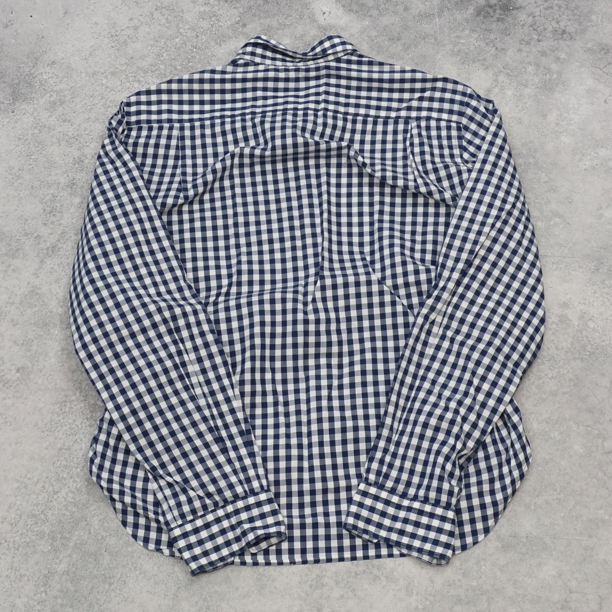 Comme Des Garcons Homme Gingham Wool Panel Button Up