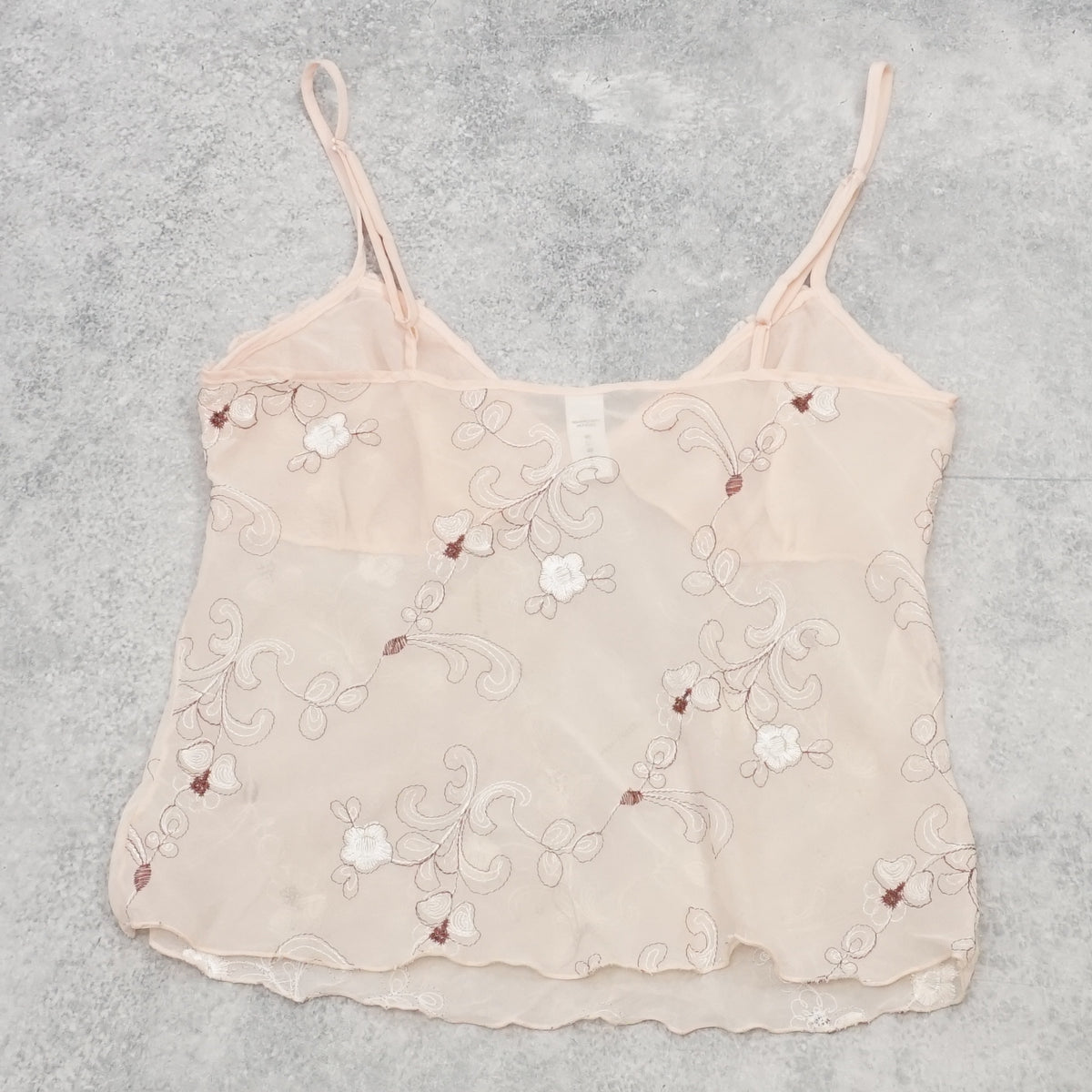 2000s George Floral Embroidered Cami Top