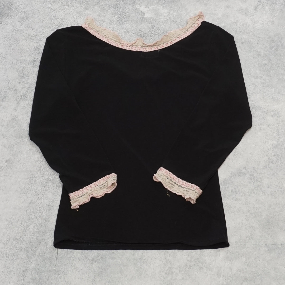 2000s L'ete Lace Trim Top