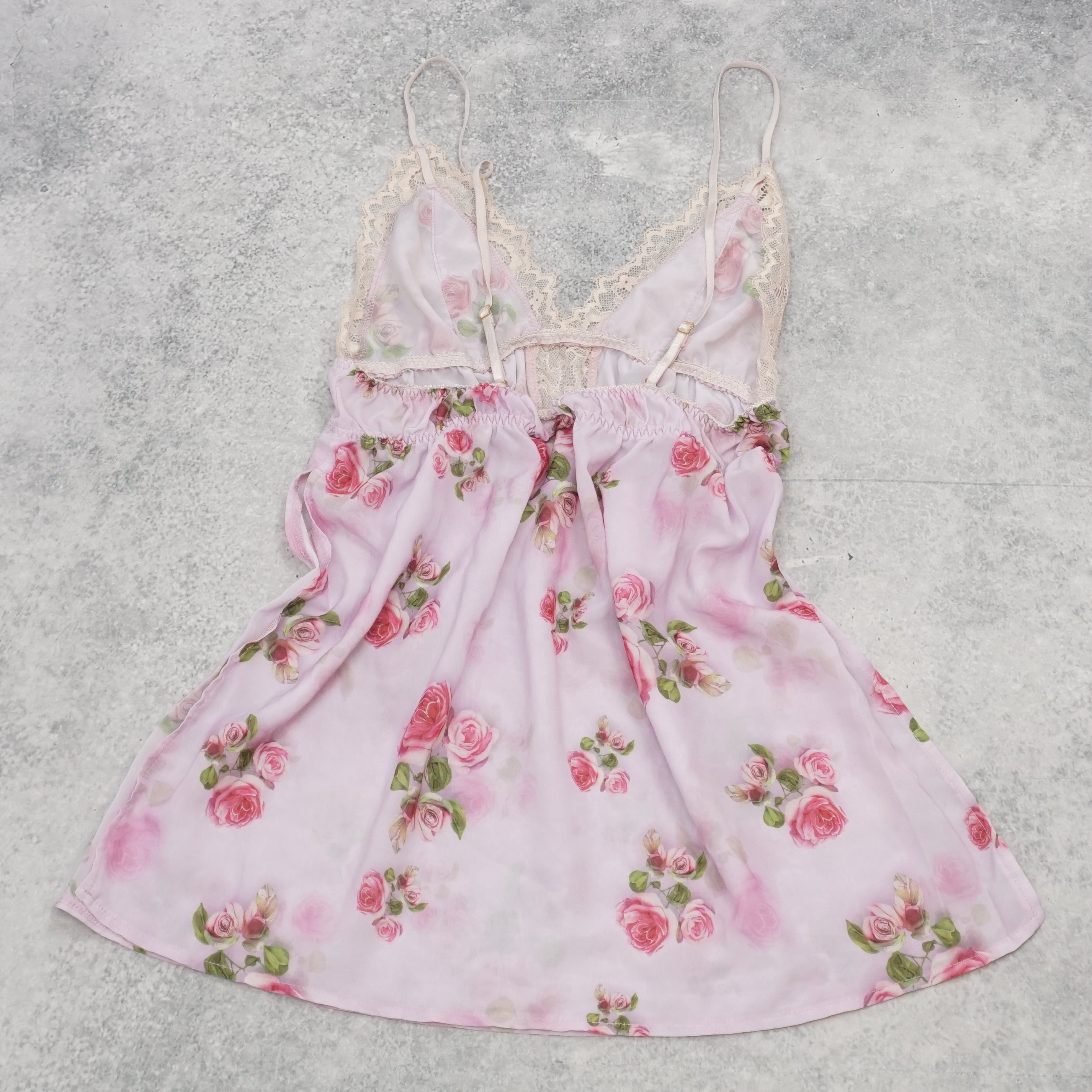 2000s Lace Floral Cami Top