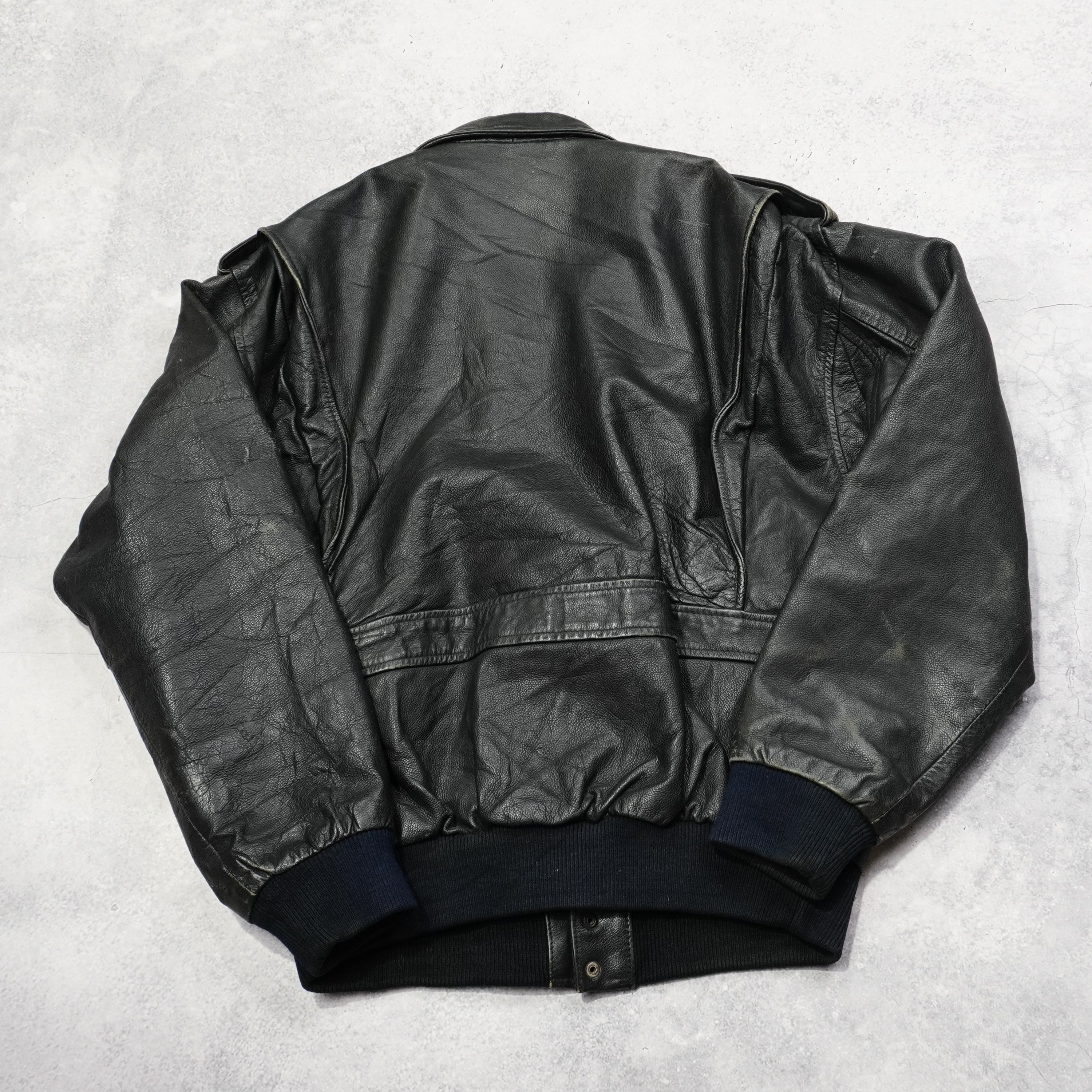 90s Aviator Leather Jacket