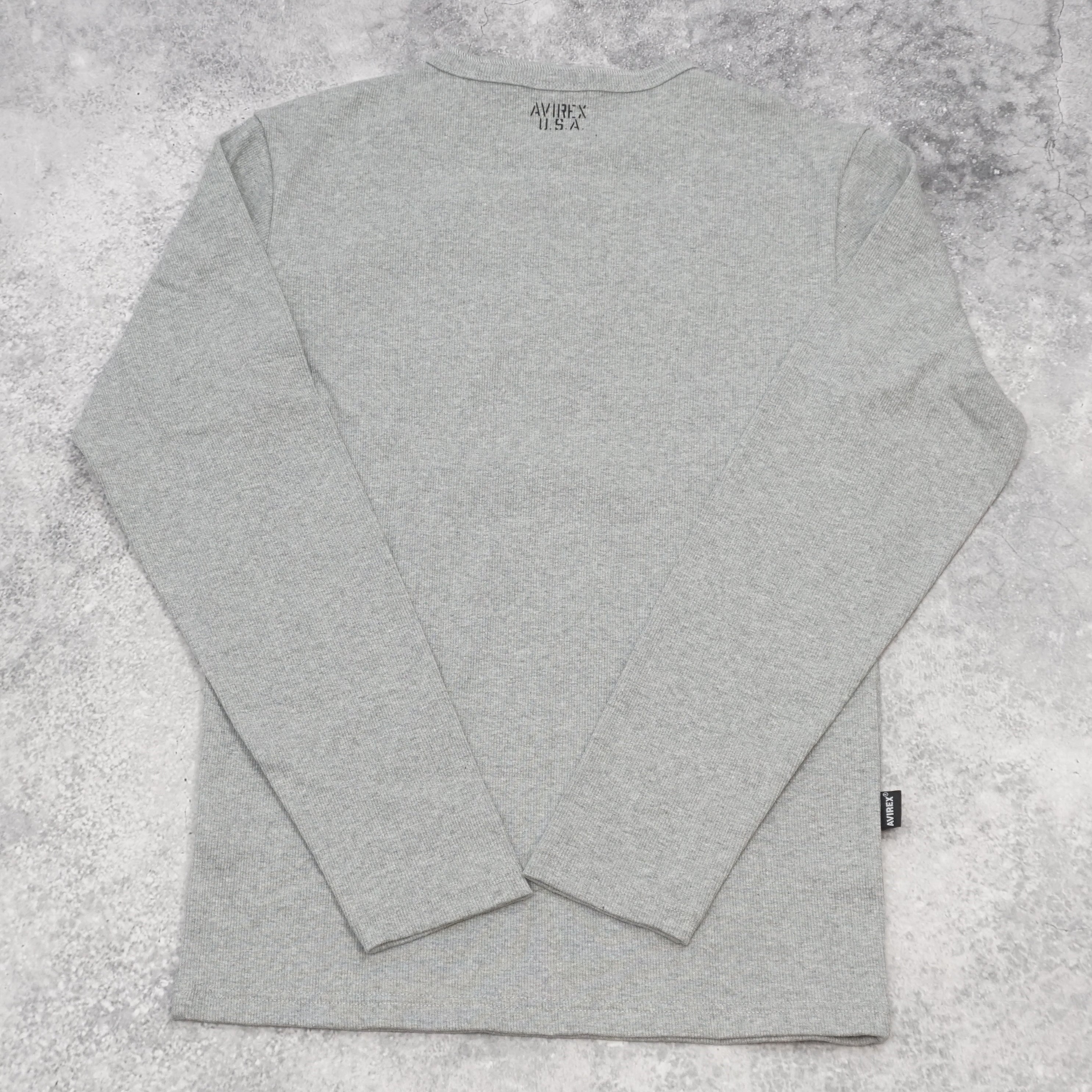 Avirex Daily Wear Henley Long Sleeve Shirt Knit