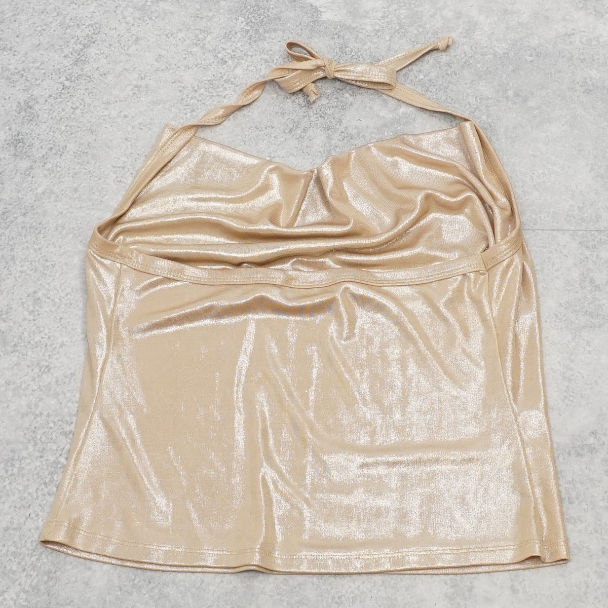 2000s Ladakh Metallic Halter Top