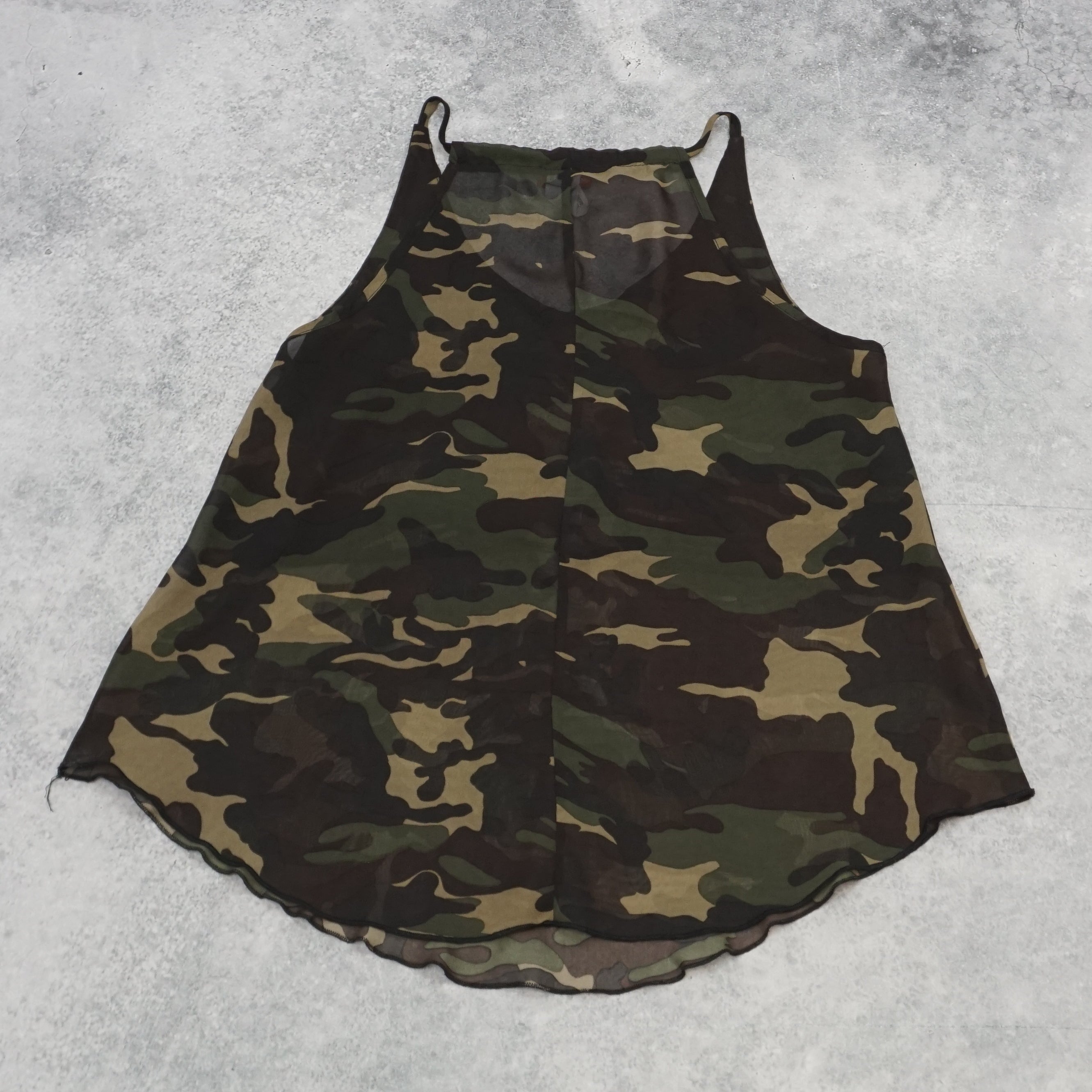 Fashion Magazine Camo Print Cami
