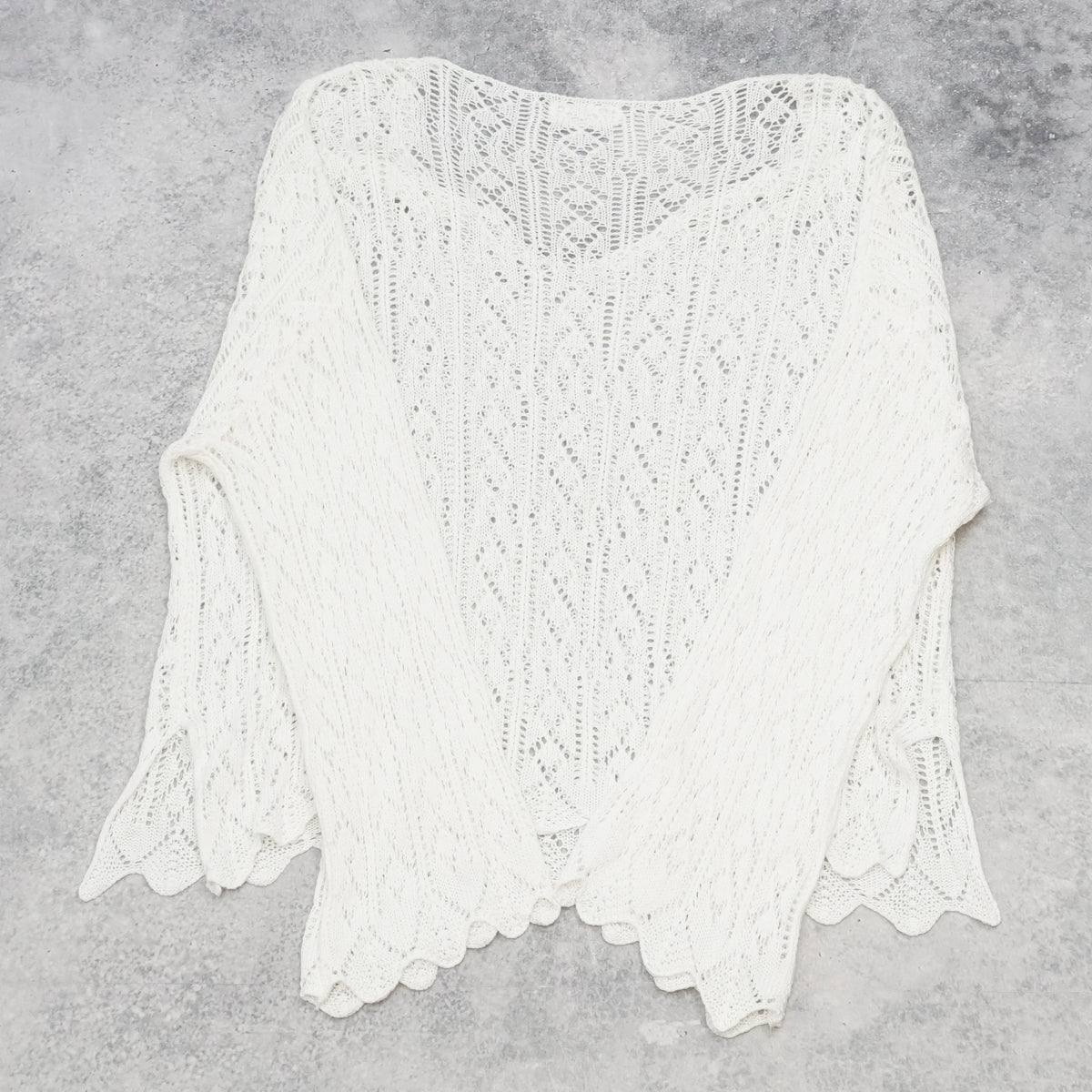 The Lemon Crochet Pointelle Top Knit